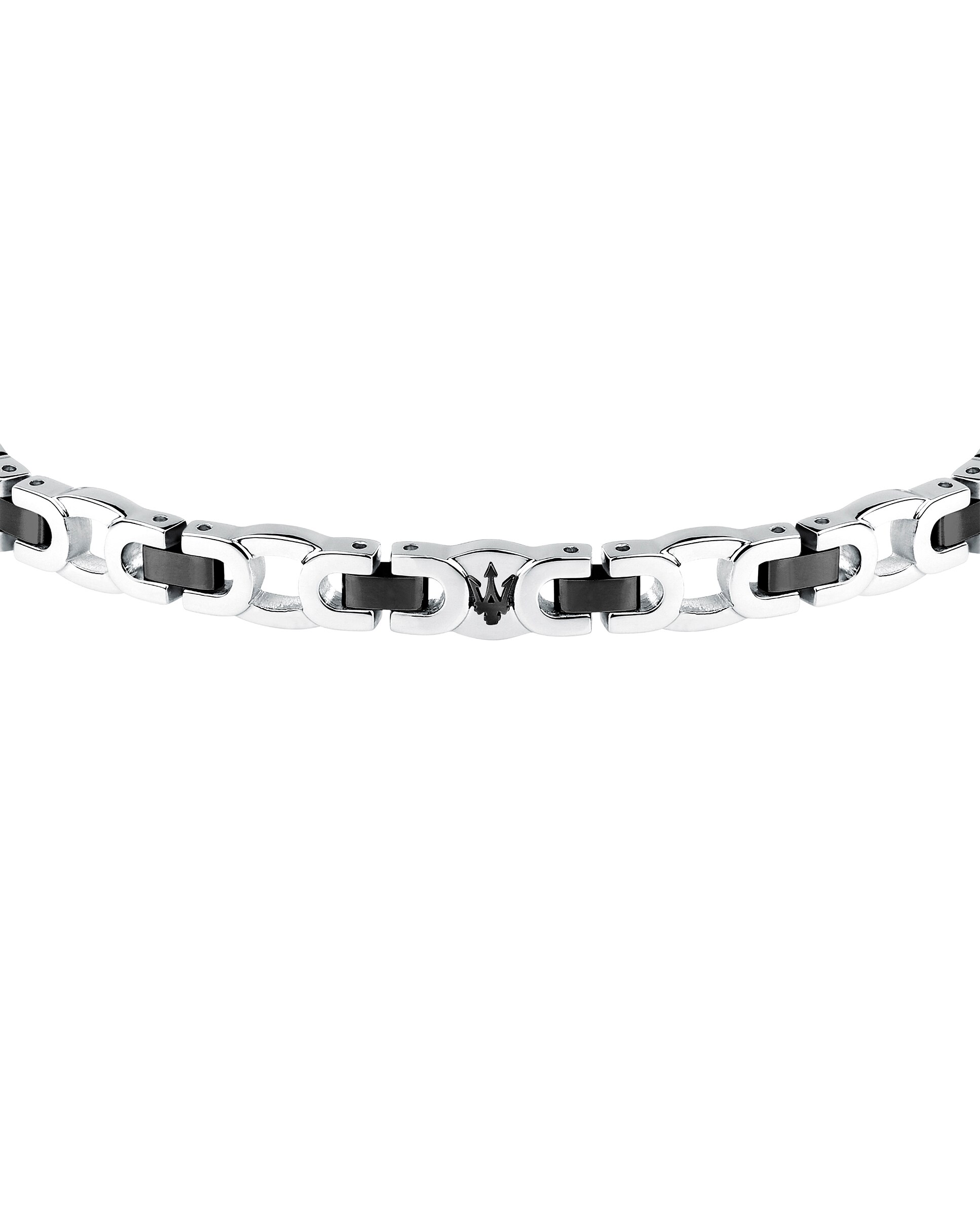 Pulseira Varis de Aço Prateada Preto / Prata-2
