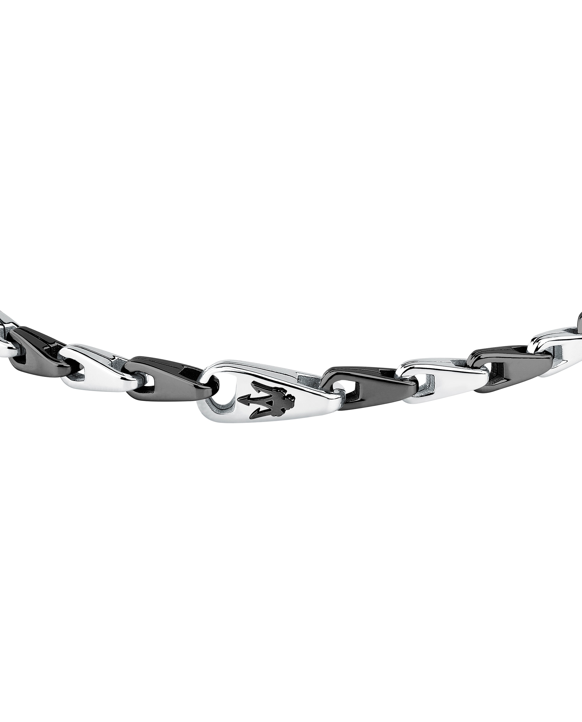 Pulseira Varis de Aço Prateada Preto / Prata-2