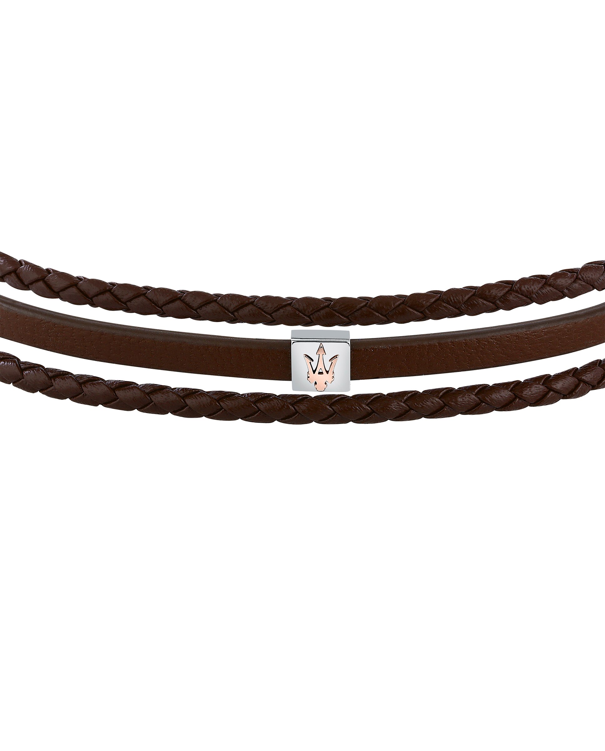 Pulseira Varis de Aço Prateada Castanho-2