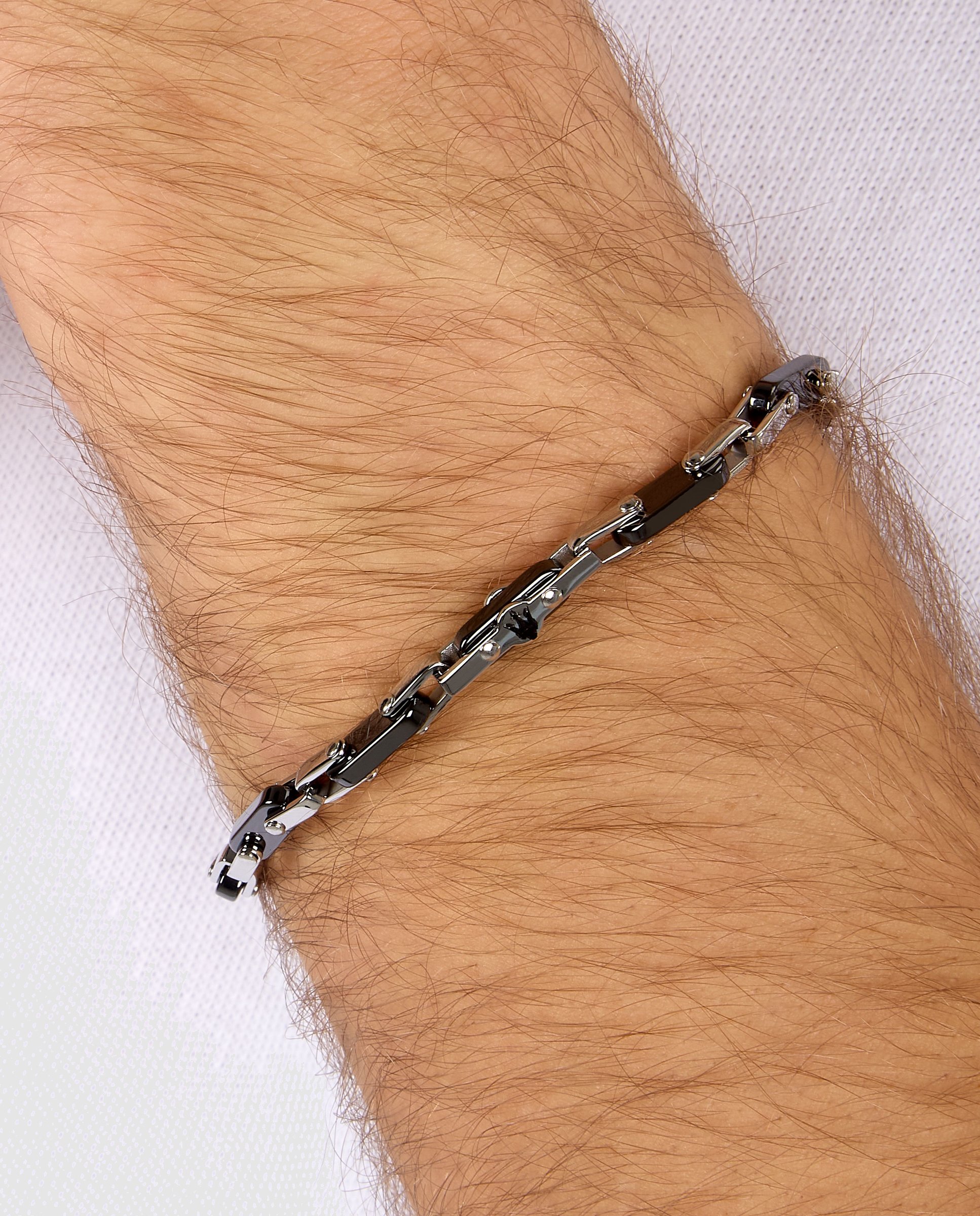 Pulseira Varis de Aço Prateada Prata-5