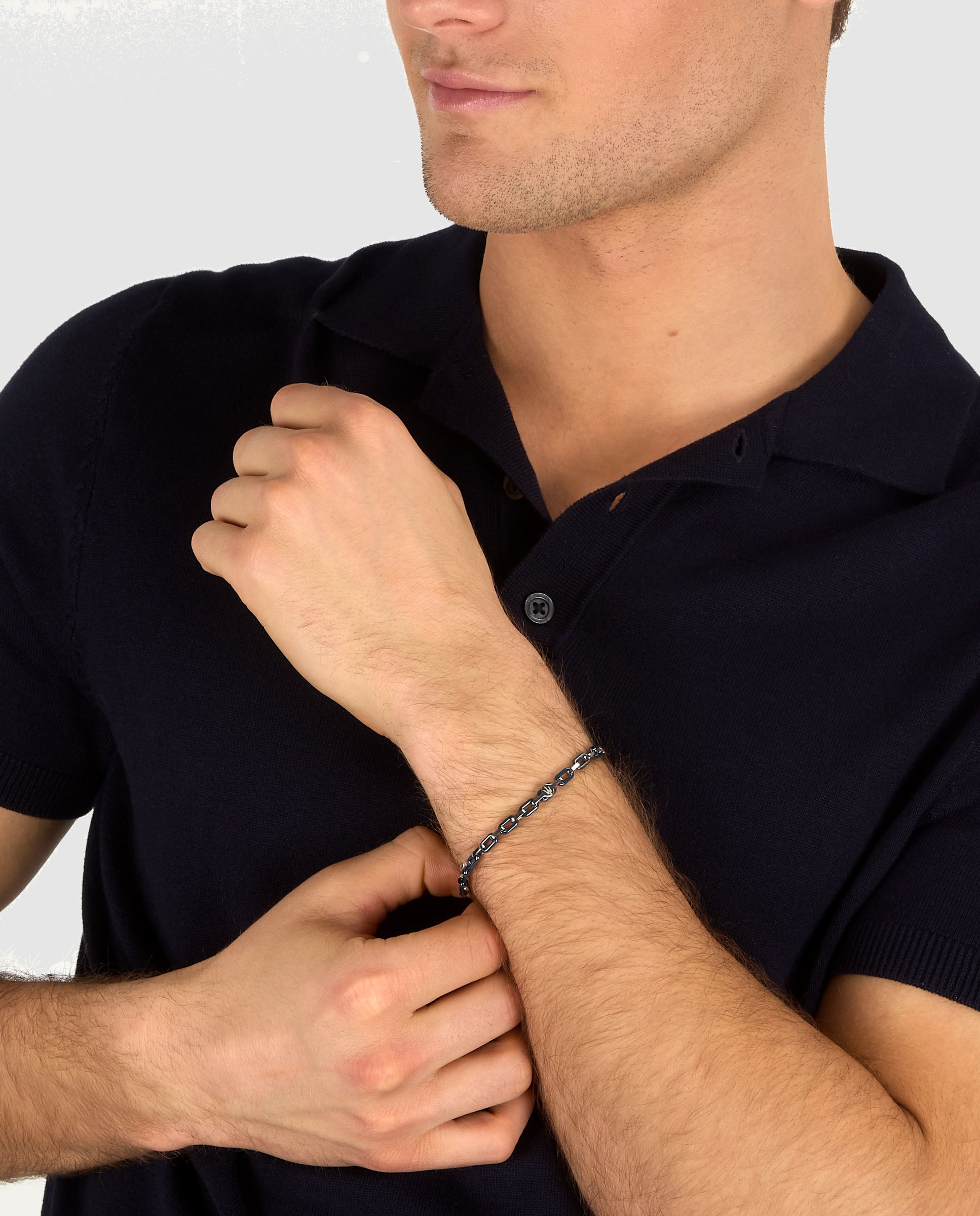 Pulseira Varis de Aço Prateada Prata-4