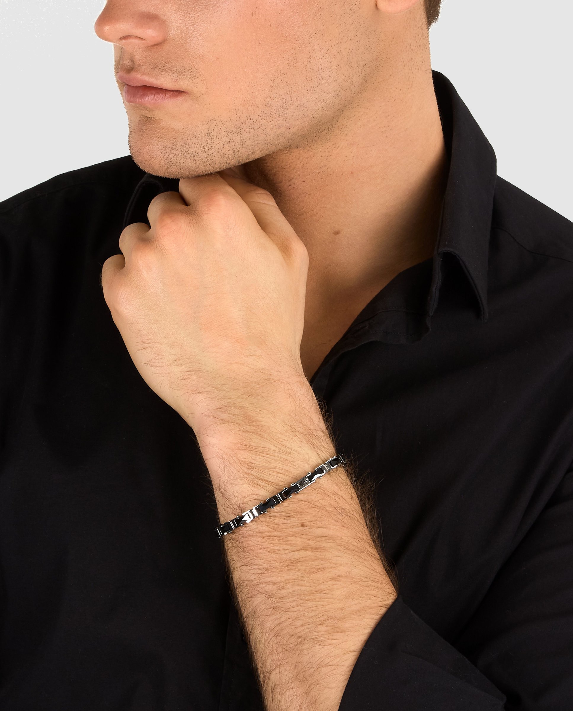 Pulseira Varis de Aço Prateada Prata-4