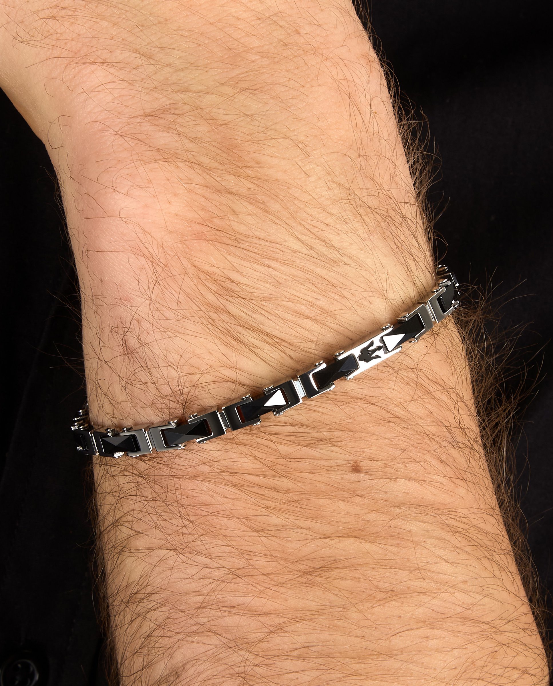 Pulseira Varis de Aço Prateada Prata-5