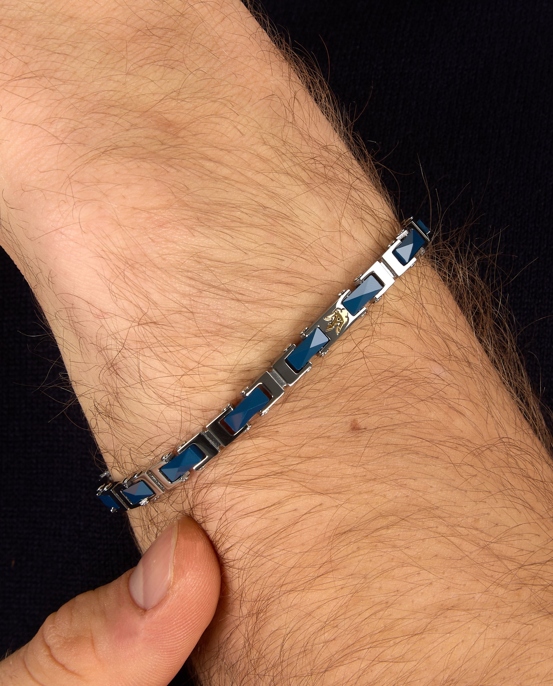 Pulseira Varis de Aço Prateada Prata-5