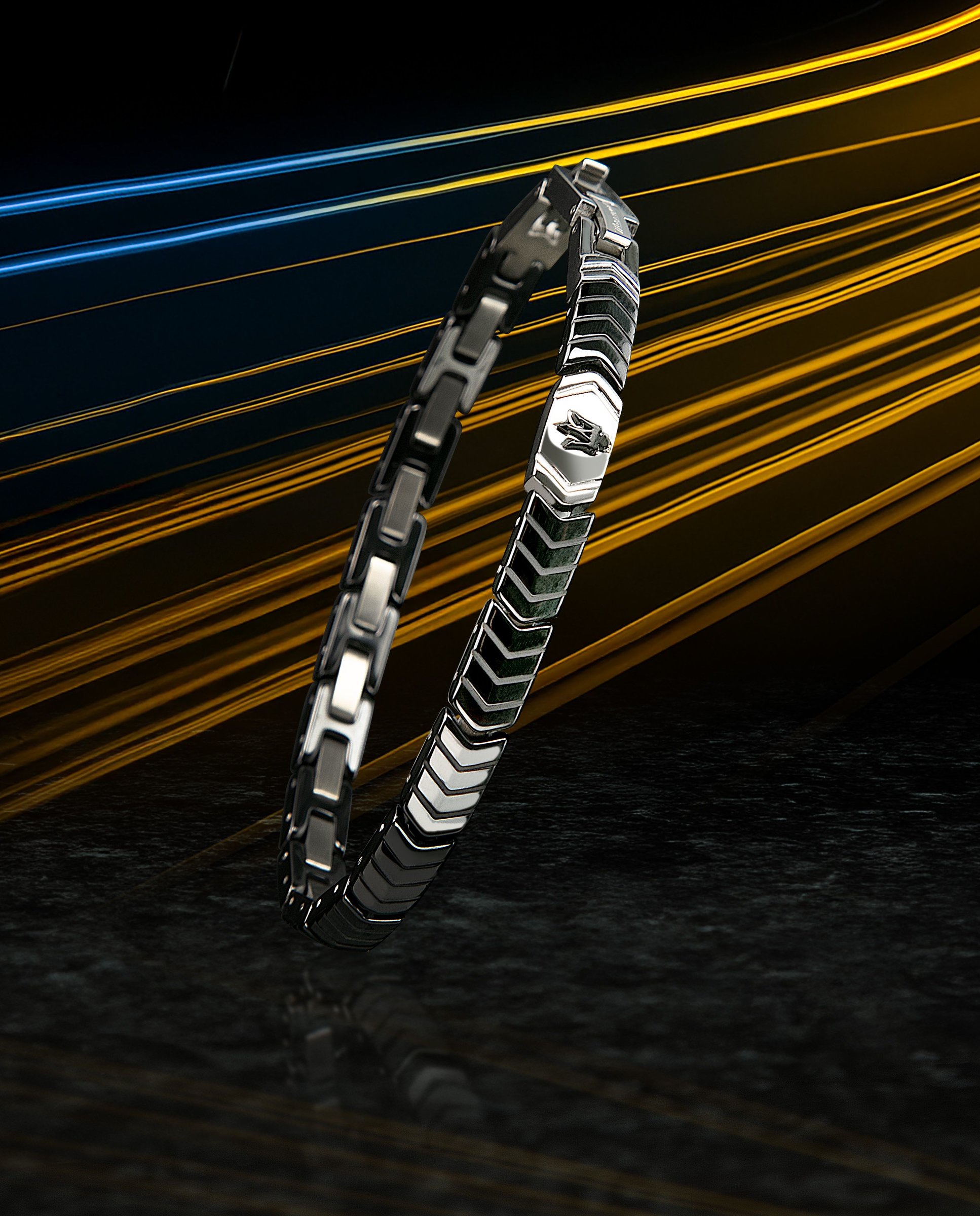 Pulseira Varis de Aço Prateada Prata-6