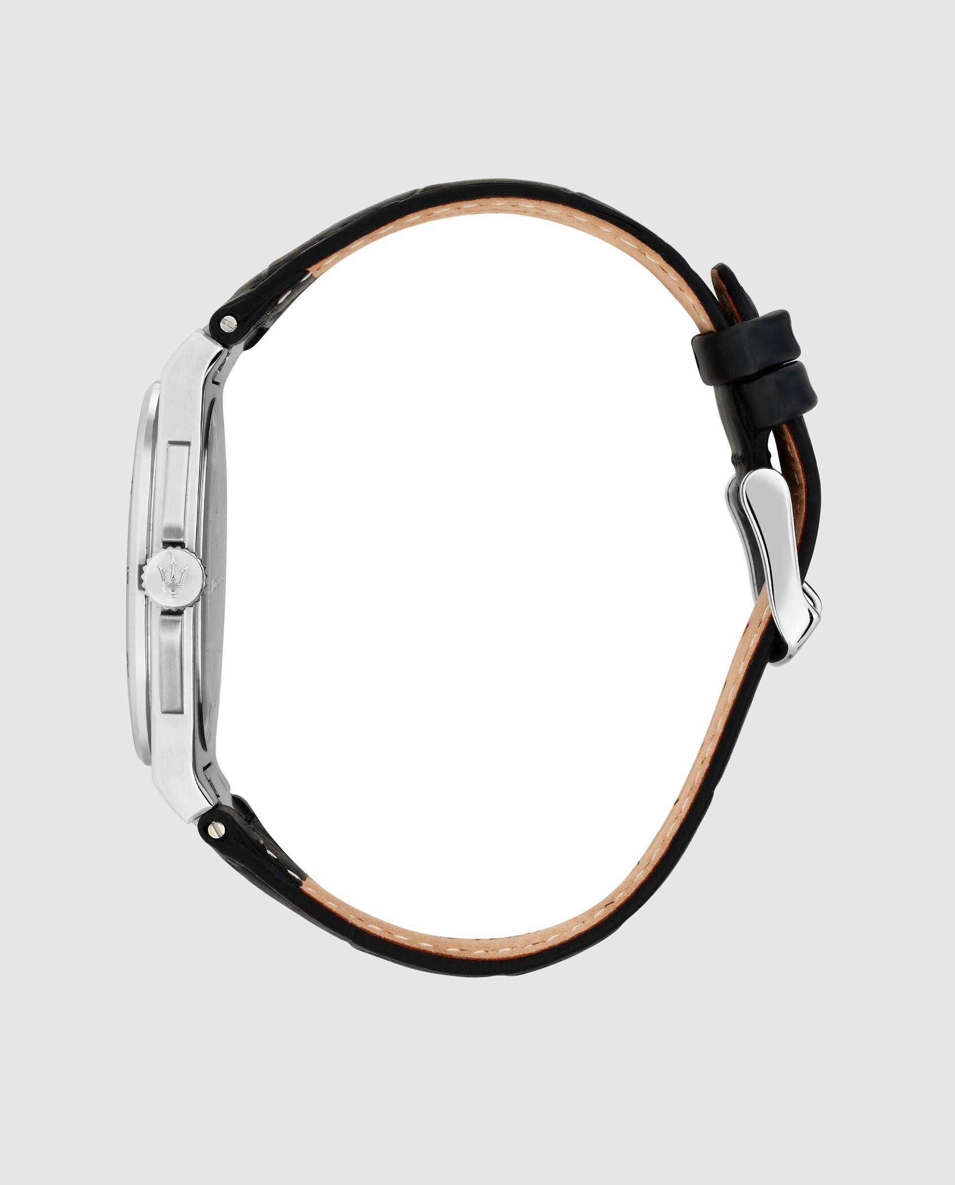 Relógio Velocita' R8851153003 de Pele e Bracelete em Preto Prata-2