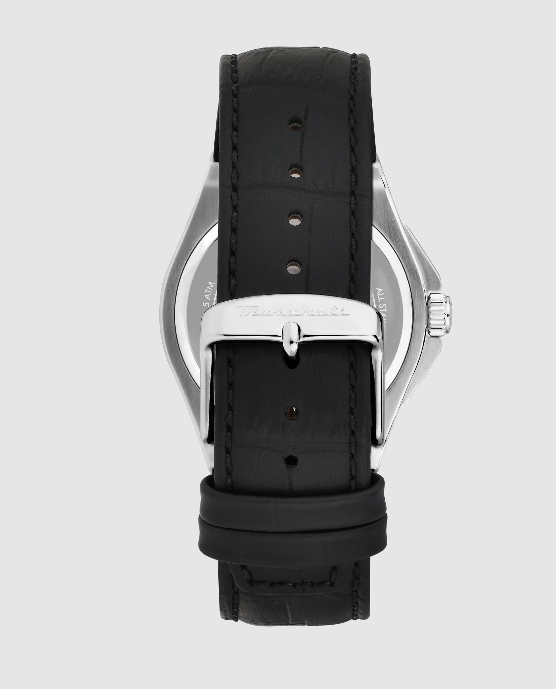 Relógio Velocita' R8851153003 de Pele e Bracelete em Preto Prata-3