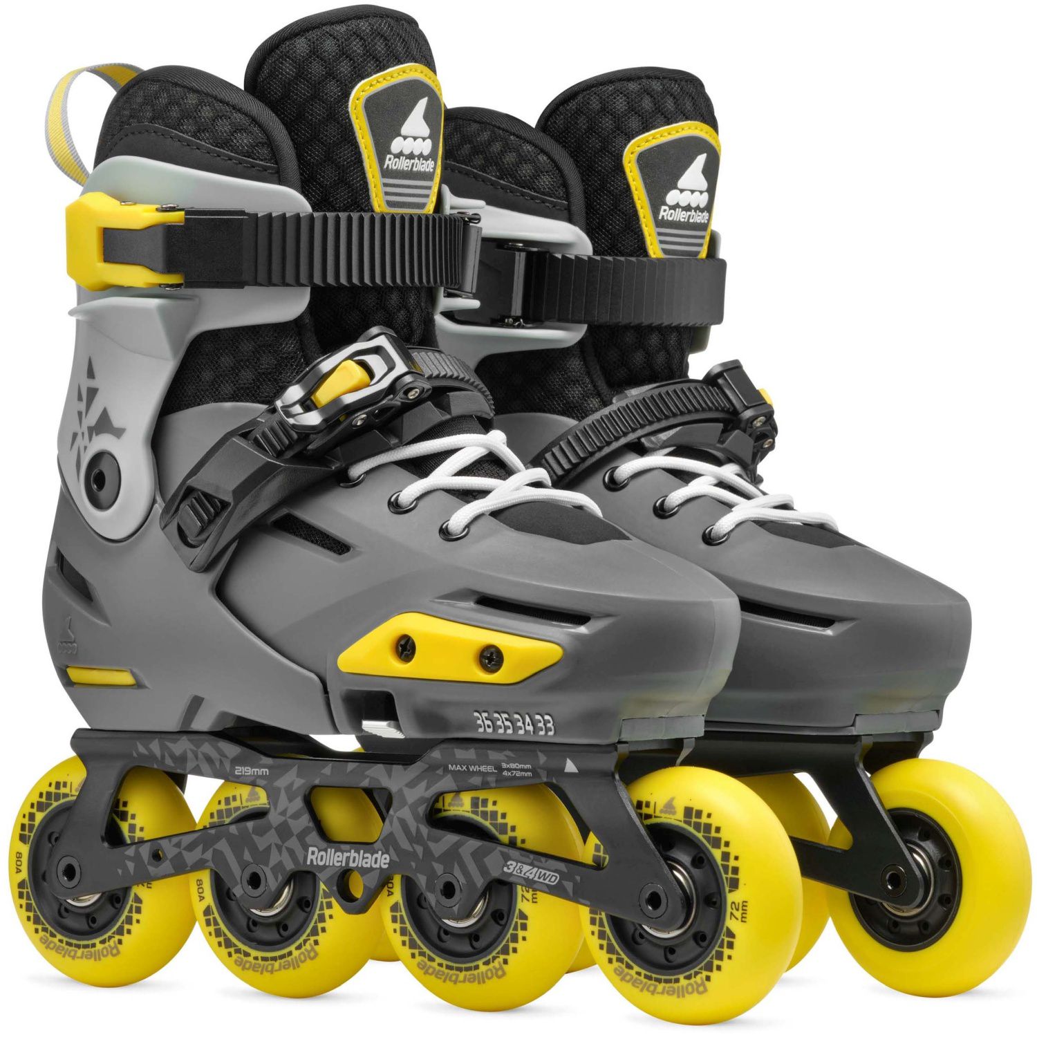Patins Infantil Apex Rollerblade Amarelo-8