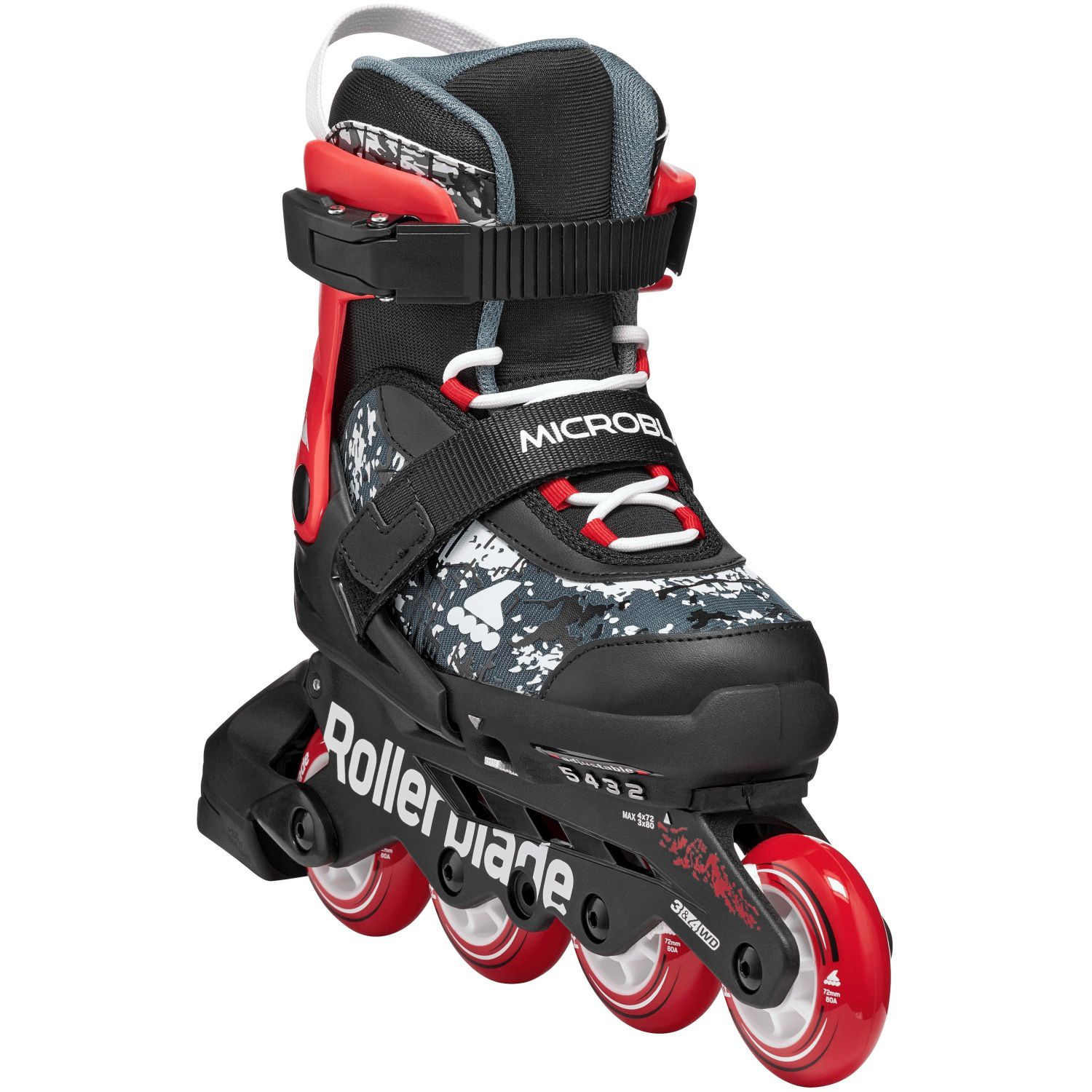 Patins Infantil Microblade Sl Rollerblade Vermelho-3