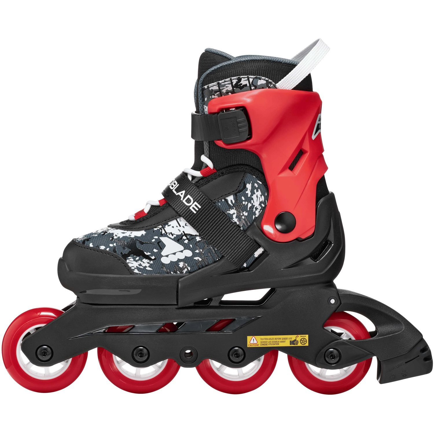 Patins Infantil Microblade Sl Rollerblade Vermelho-6