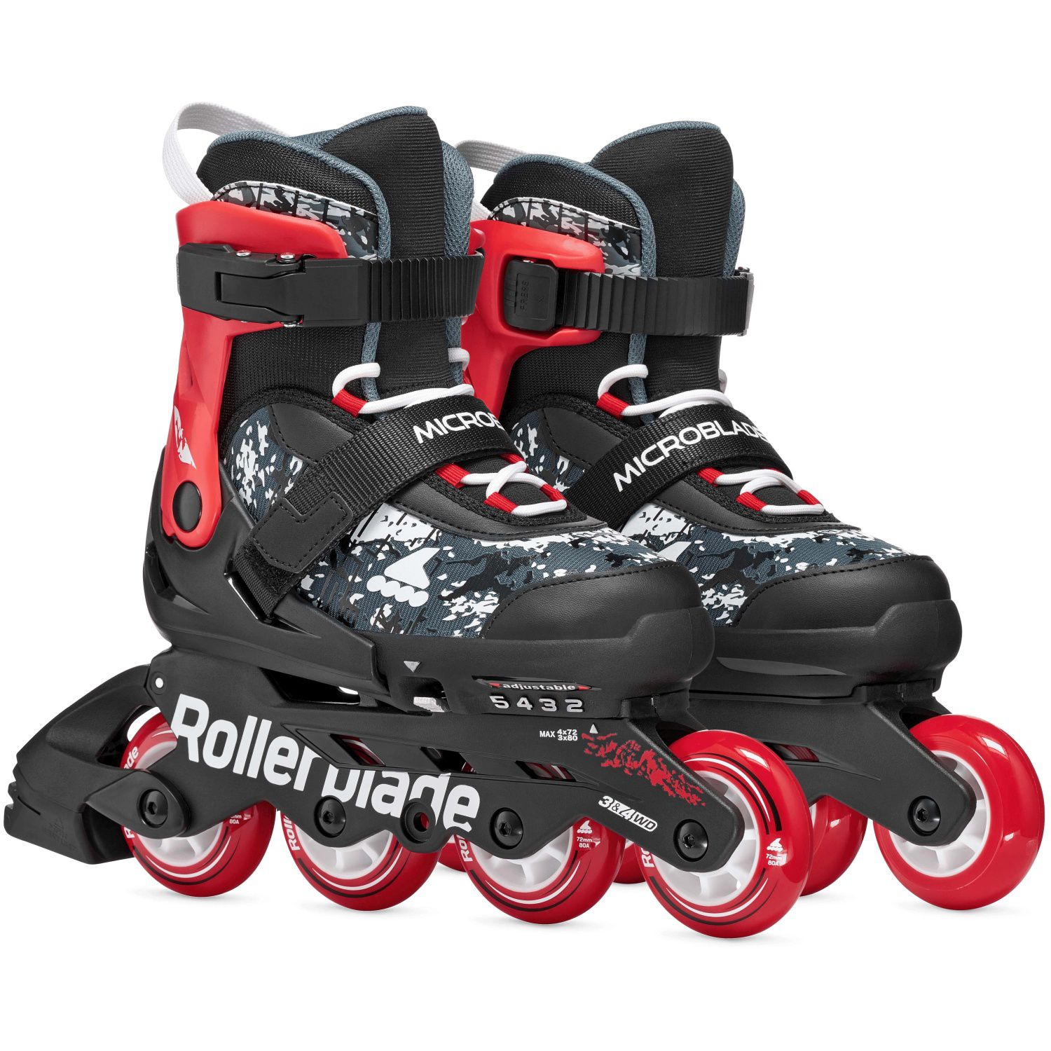 Patins Infantil Microblade Sl Rollerblade Vermelho-8