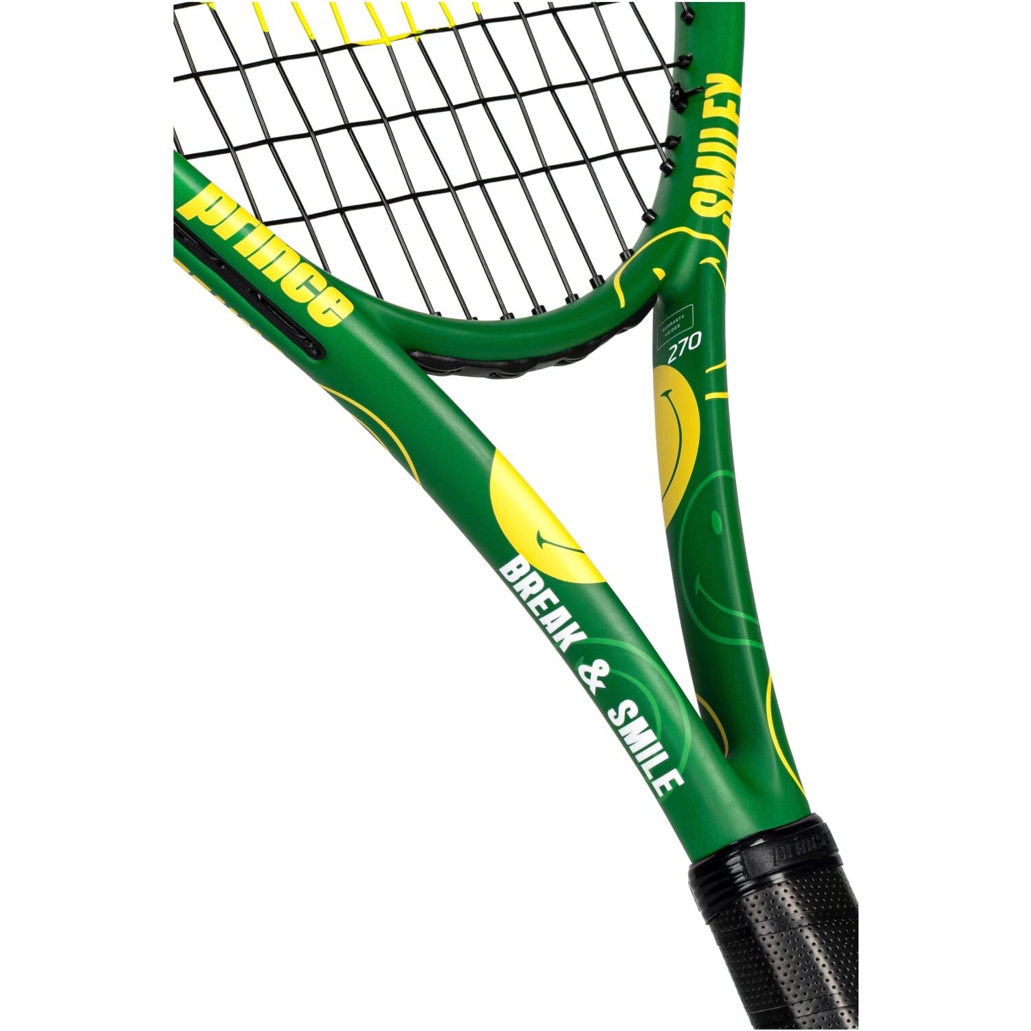 Raquete de Ténis Beast Power 285 G Smiley Edition Encordoada Prince Verde-4
