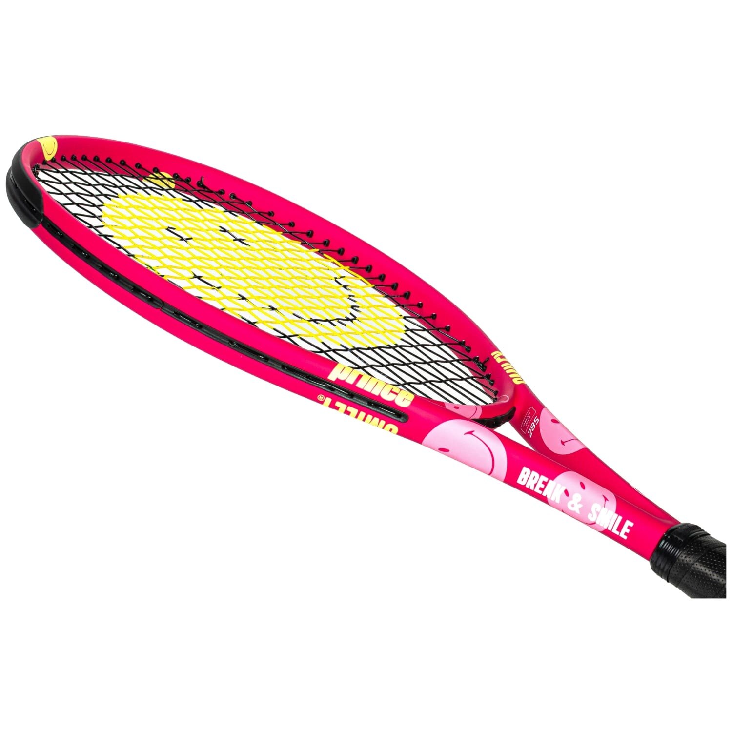 Raquete de Ténis Beast Power 270 G Pink Smiley Edt Encordoada Prince Rosa-6