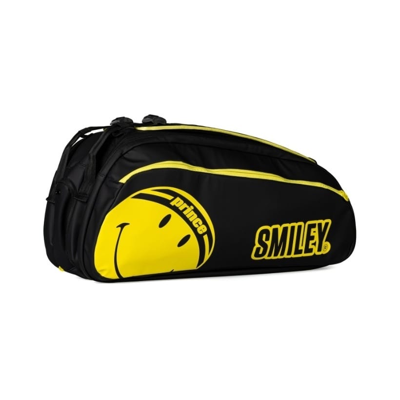 Raqueteira Smiley Perf 2 Comp 6 Raquetes Prince Preto-2