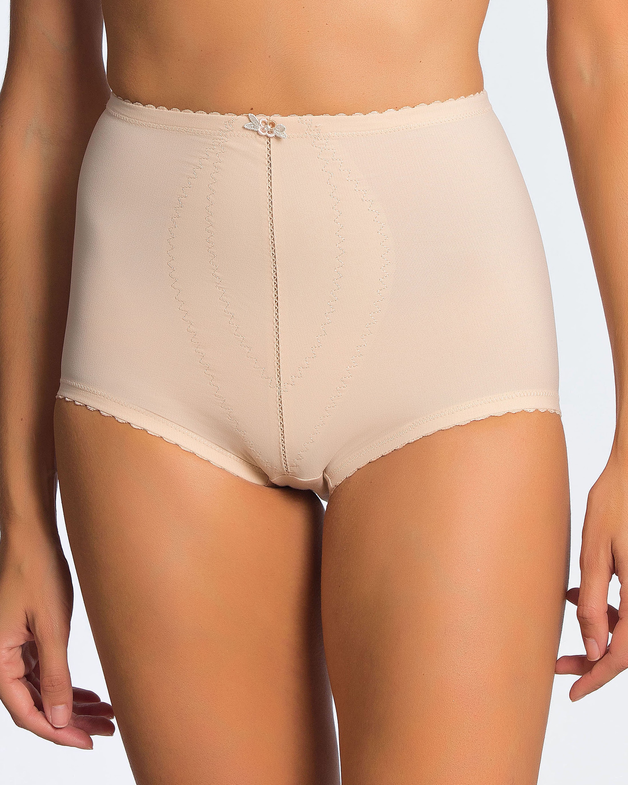 Cinta Redutora Shapewear de Controlo de Cintura Alta com Sustentação Máxima e Tecido Ultraleve Natural-1