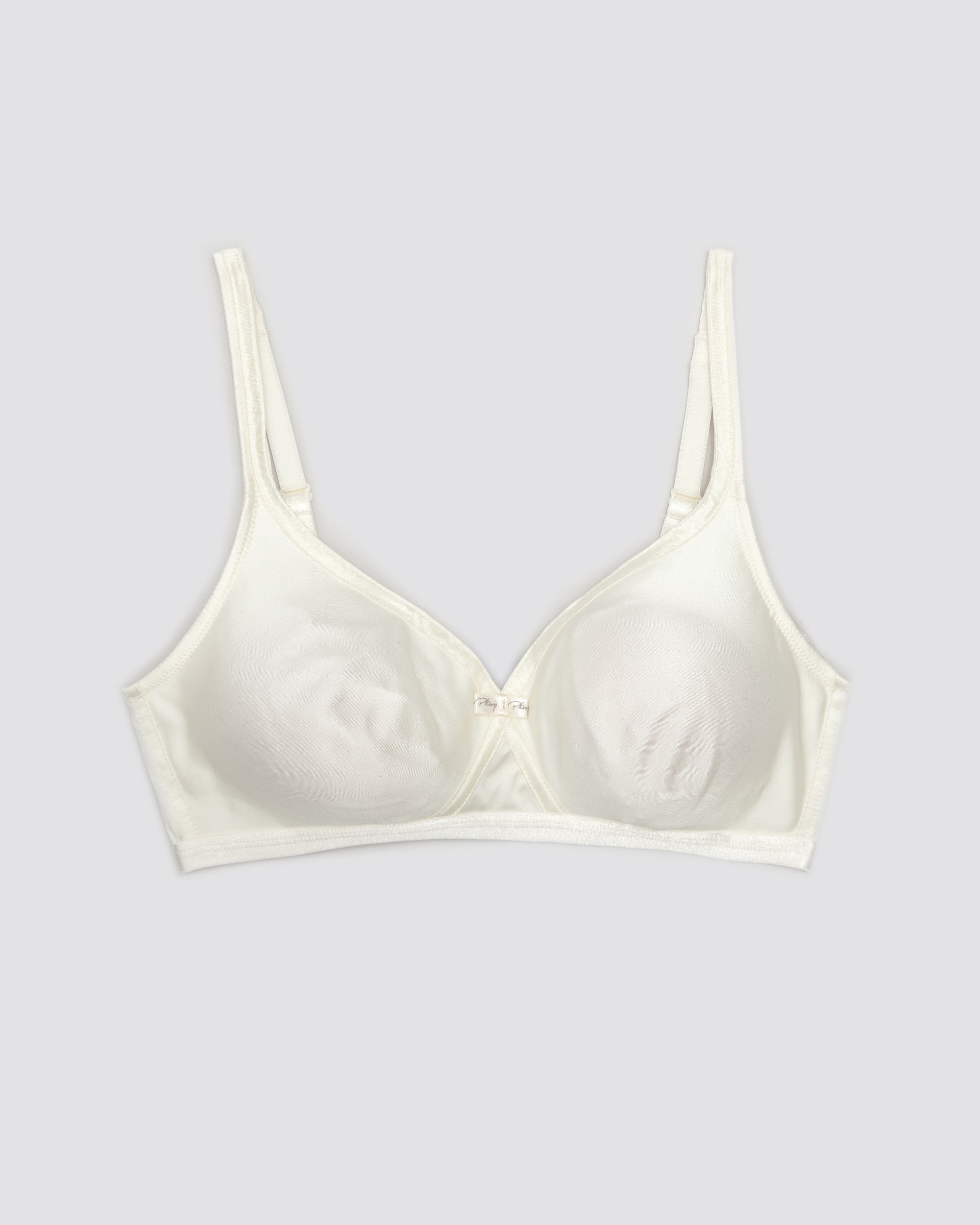 Soutien sem Aros Invisível em Microfibra Acetinado Branco-3