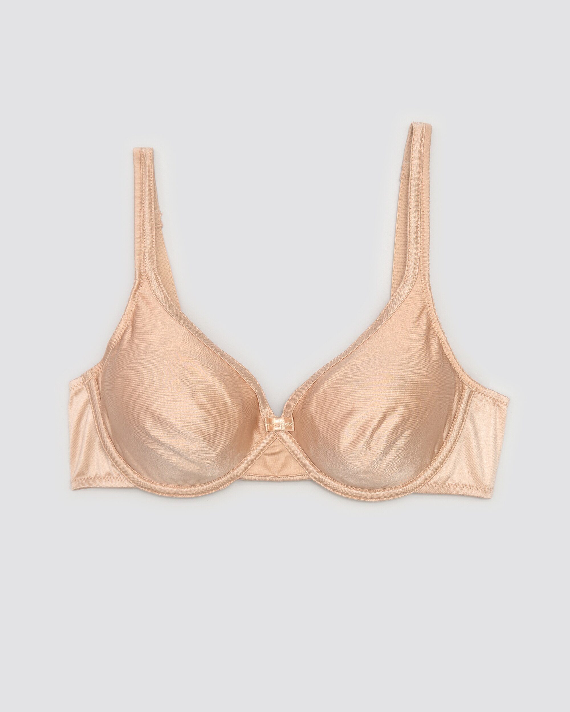Soutien Invisível com Aros em Microfibra Acetinada Natural-3