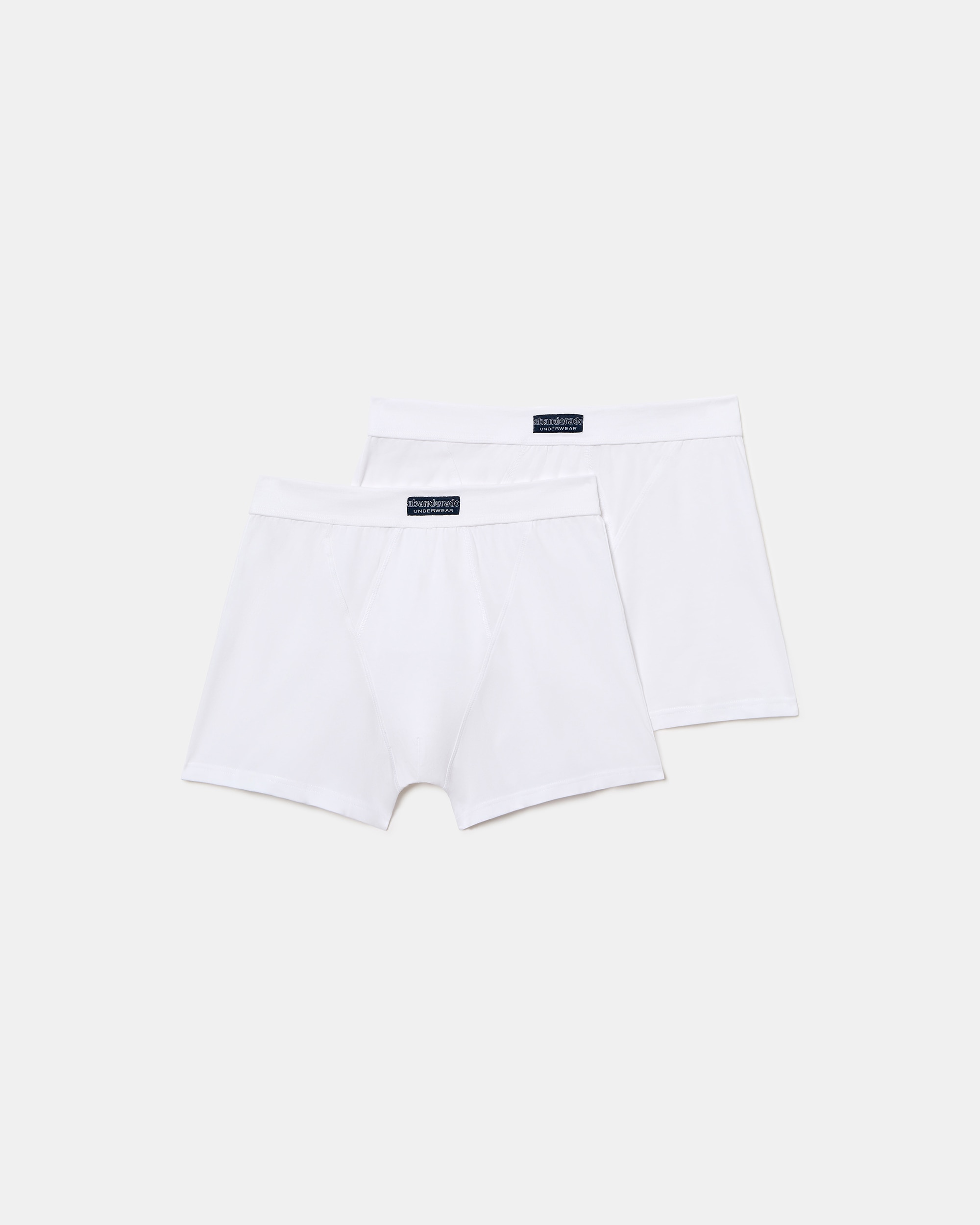 Pack de Dois Boxers de Malha com Estampados Branco-1