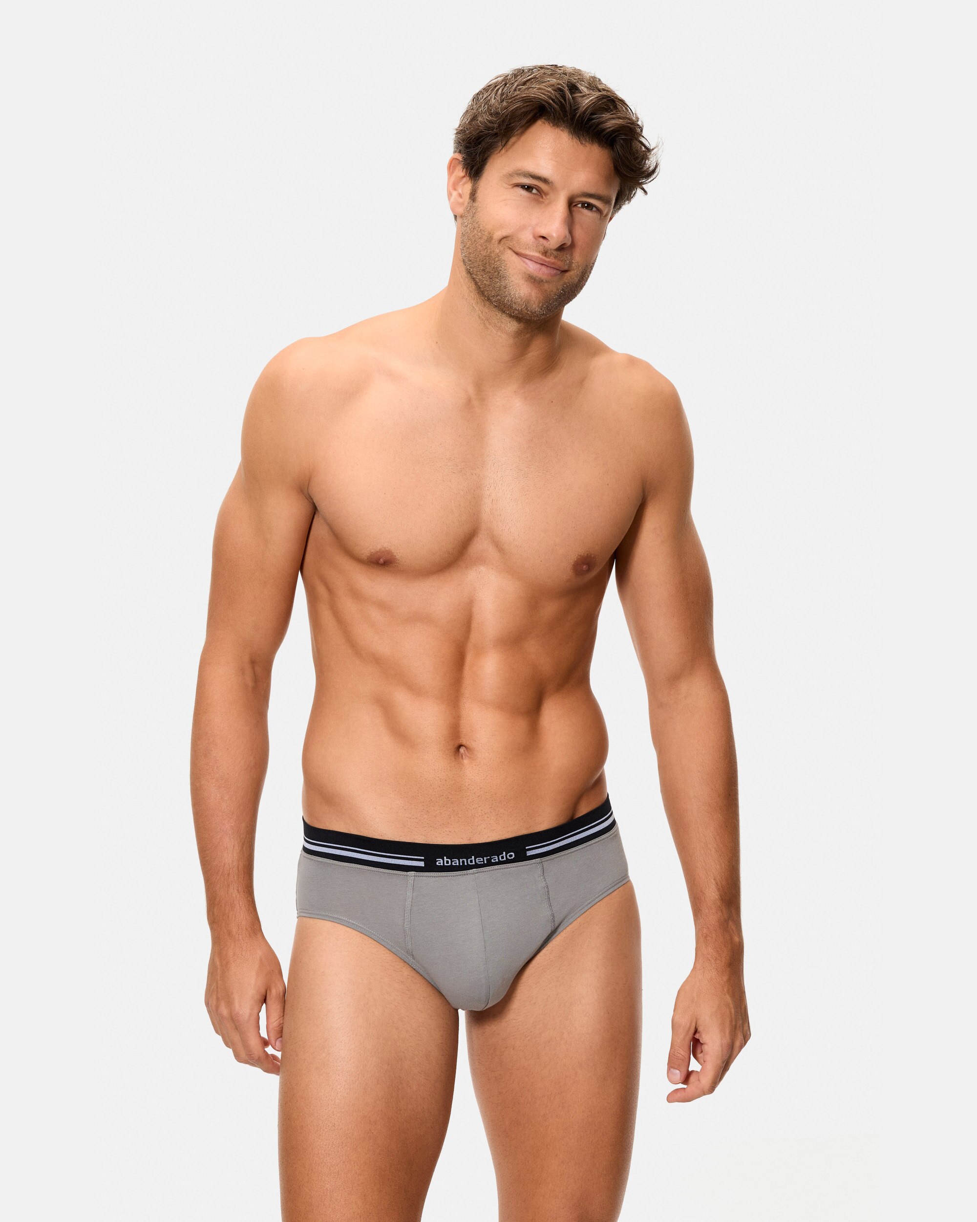 Slip com Cintura Extra Suave Cinzento-escuro-1