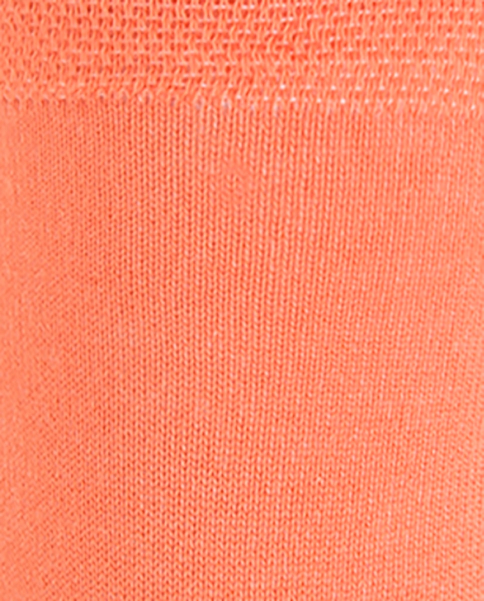 Pack de 2 Pares de Meias de Algodão Lisas Laranja-2