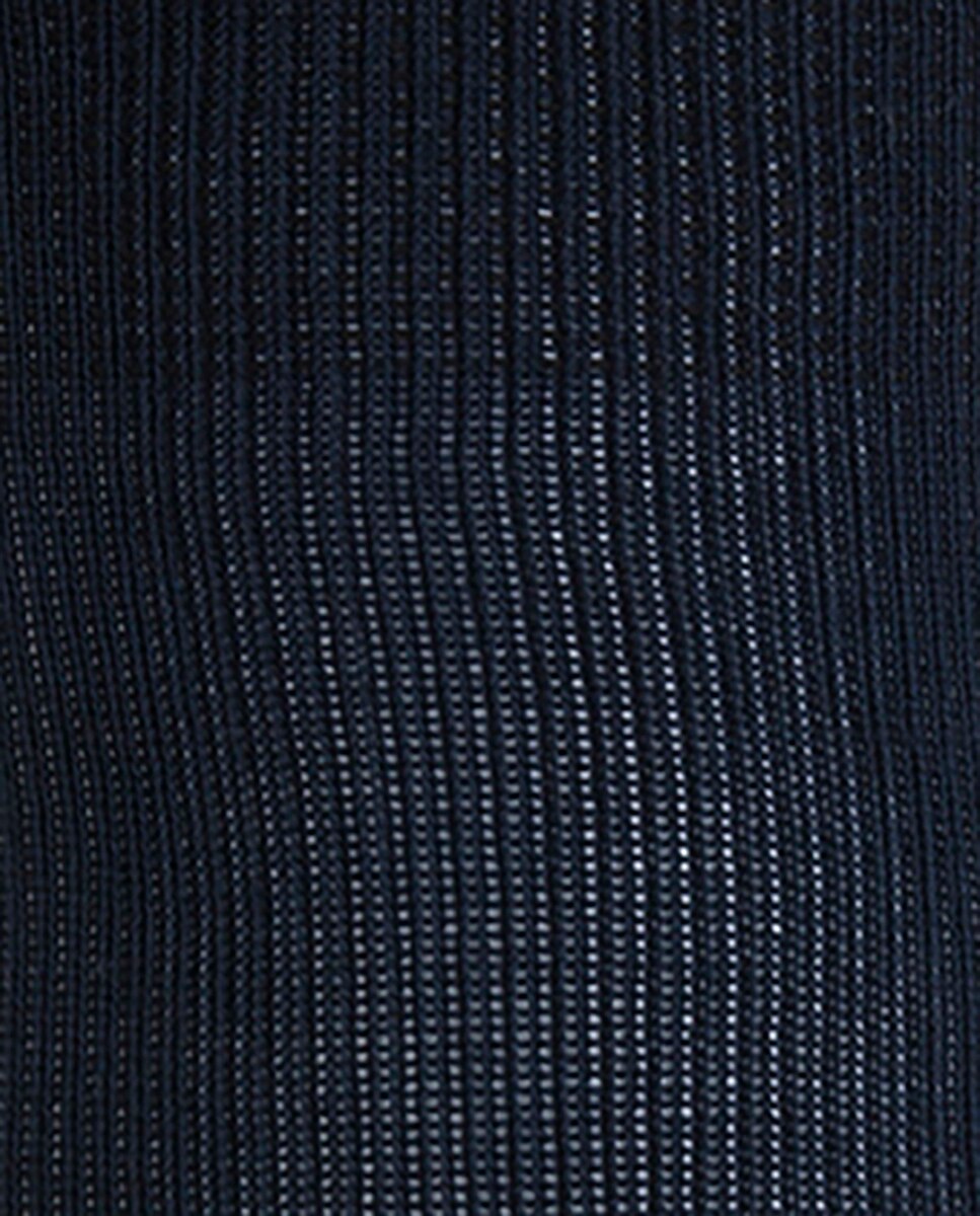 Pack de 3 Pares de Meias Caneladas de Algodão Mercerizado Punto Blanco Azul-marinho-2