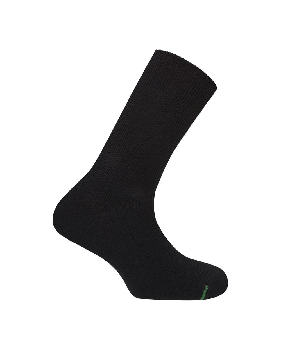 Meias Deodorant de Fibra Sintética em Preto Preto-1