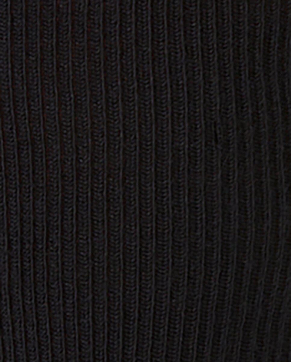 Meias Deodorant de Fibra Sintética em Preto Preto-2