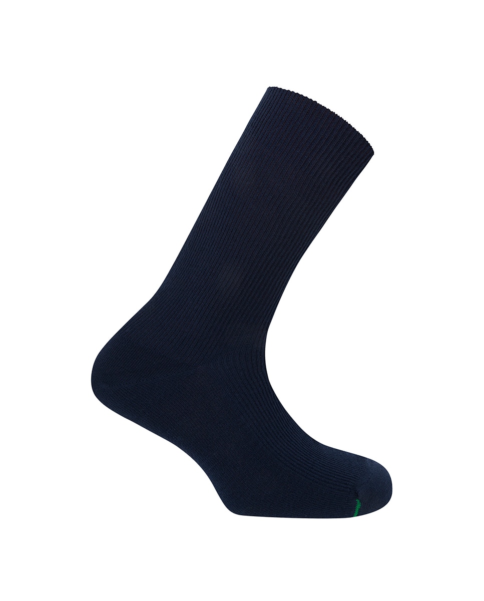 Meias Deodorant de Fibra Sintética em Azul-marinho Azul-marinho-1
