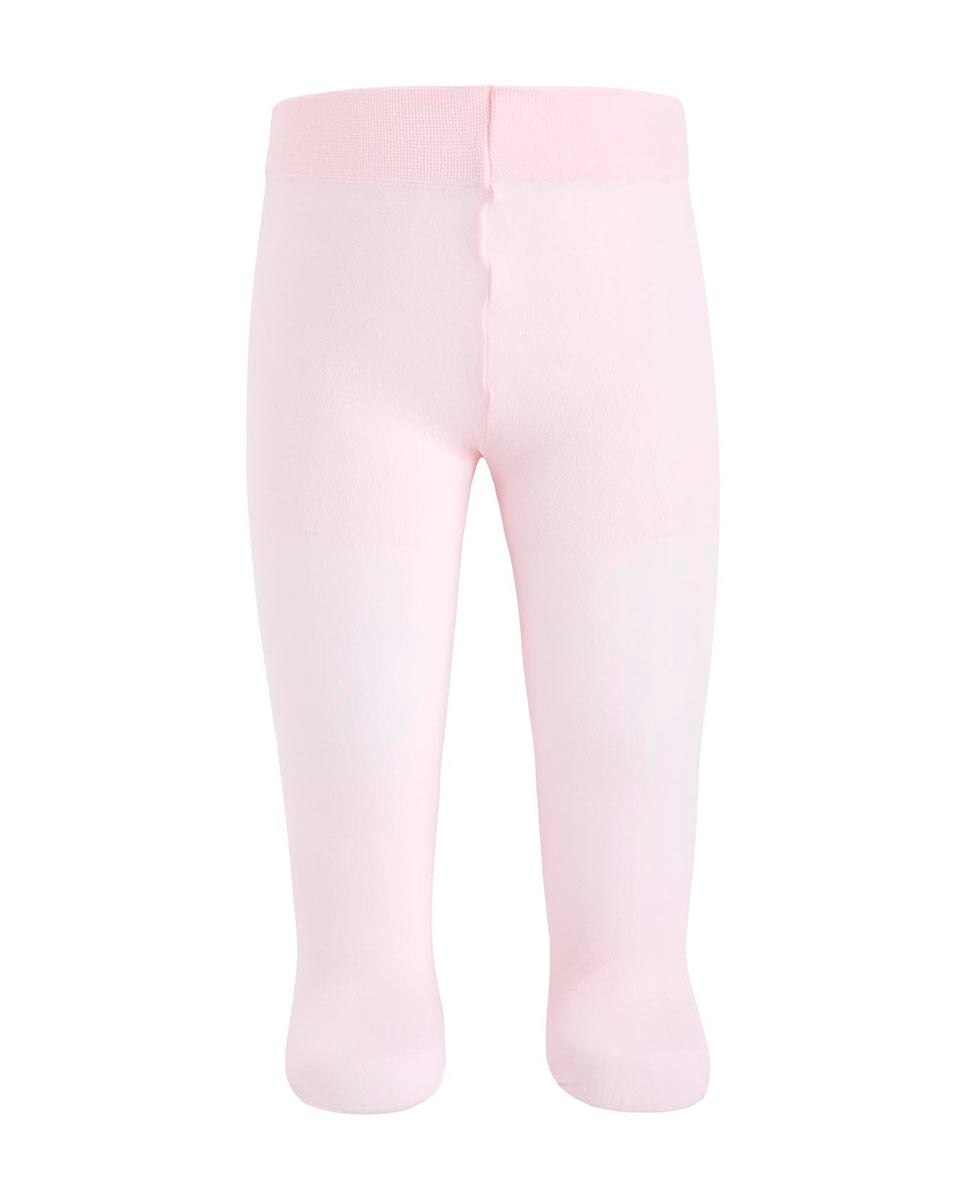 Collants Lisa Para Bebê de Meia Estação Rosa-1