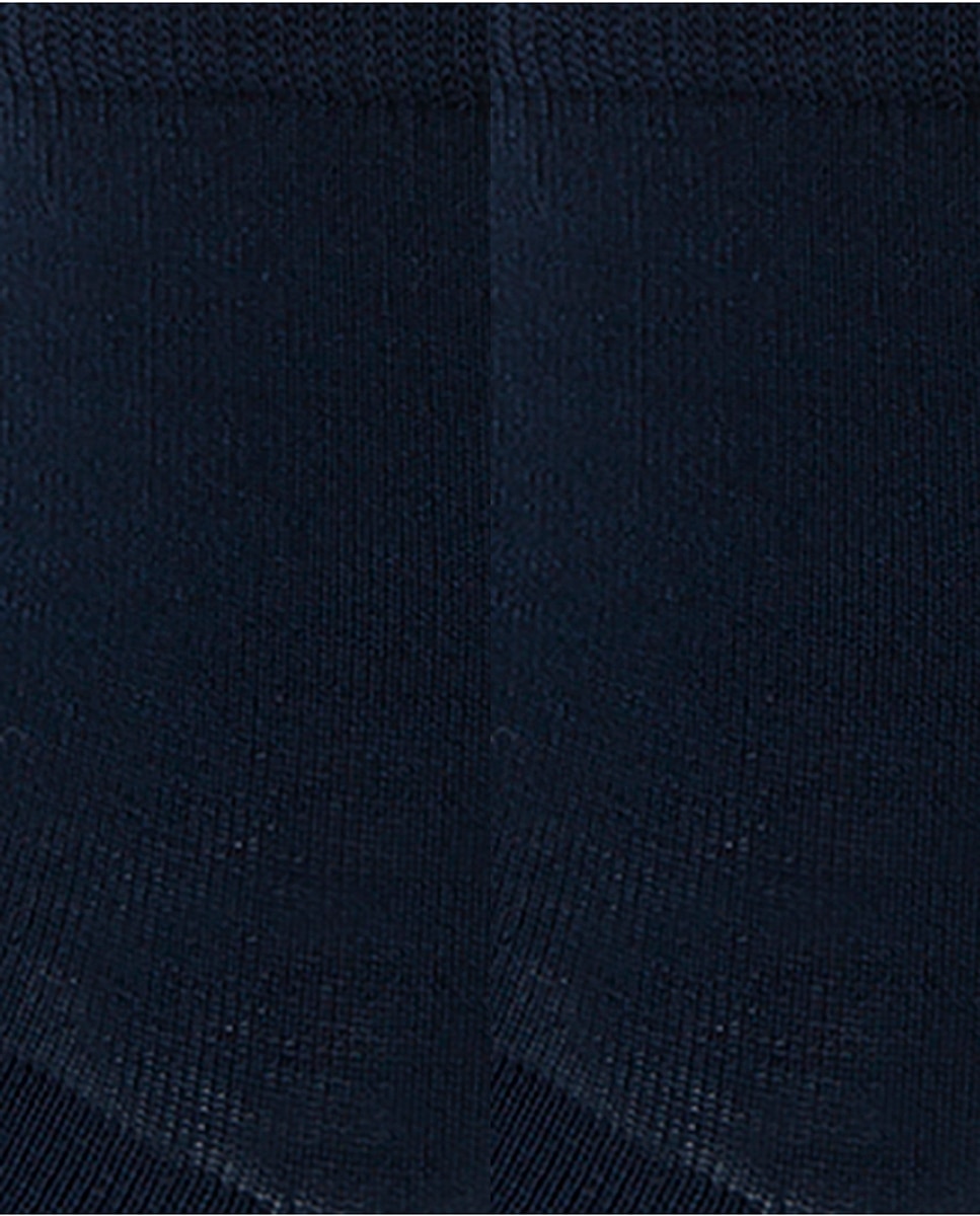Pack de 2 Pares de Meias de Fio Da Escócia Lisas Azul-marinho-2