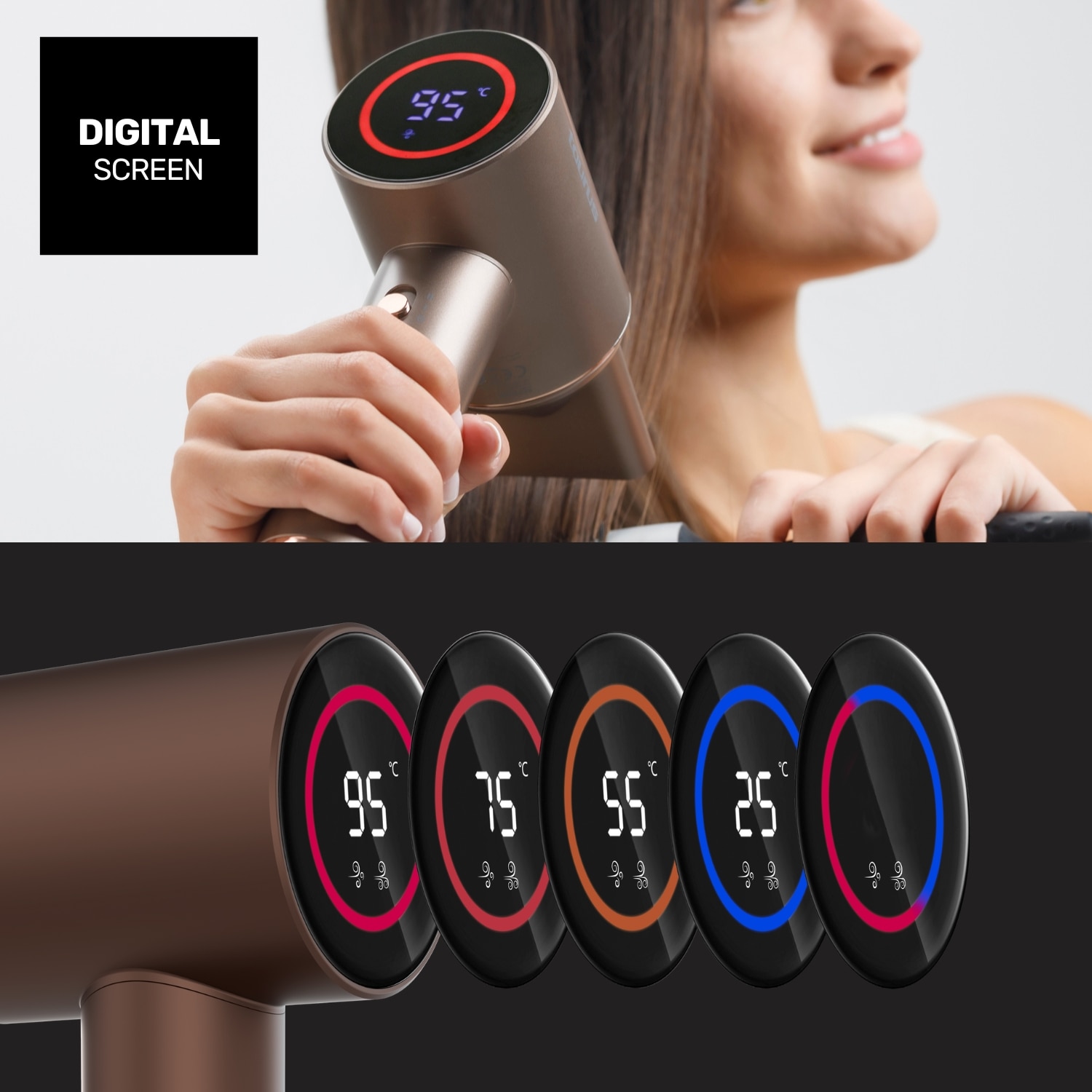 Secador de Cabelo Taurus Digital Force Protect Plus Castanho-5