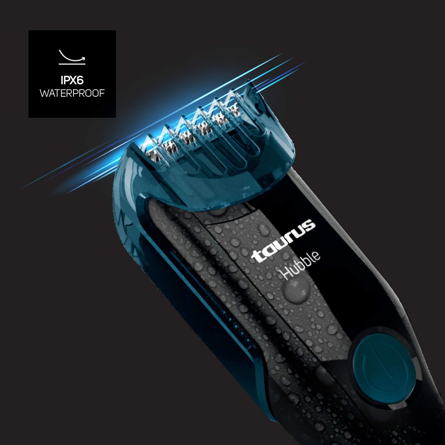 Máquina de Barbear Taurus Hubble Lithium com Sistema Wet&Dry Preto-2