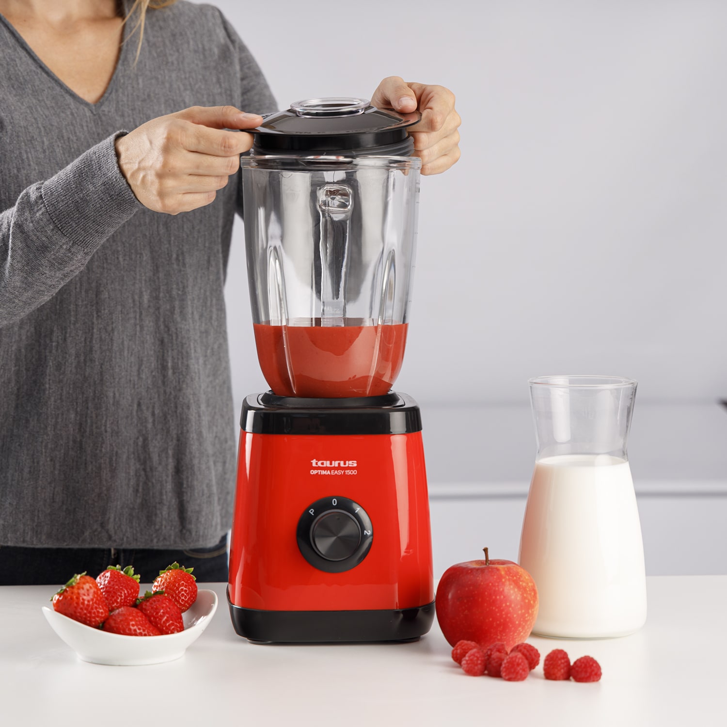 Liquidificadora Taurus Optima Easy 1500 Vermelho Vermelho-4