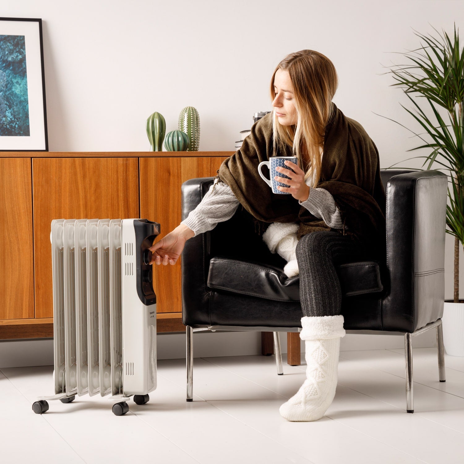 Radiador a Óleo Taurus New Dakar 1500 com Termostato Ajustável Branco-2