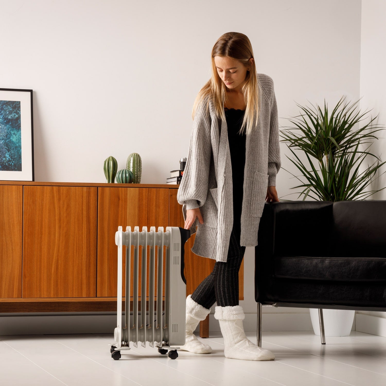Radiador a Óleo Taurus New Dakar 1500 com Termostato Ajustável Branco-3