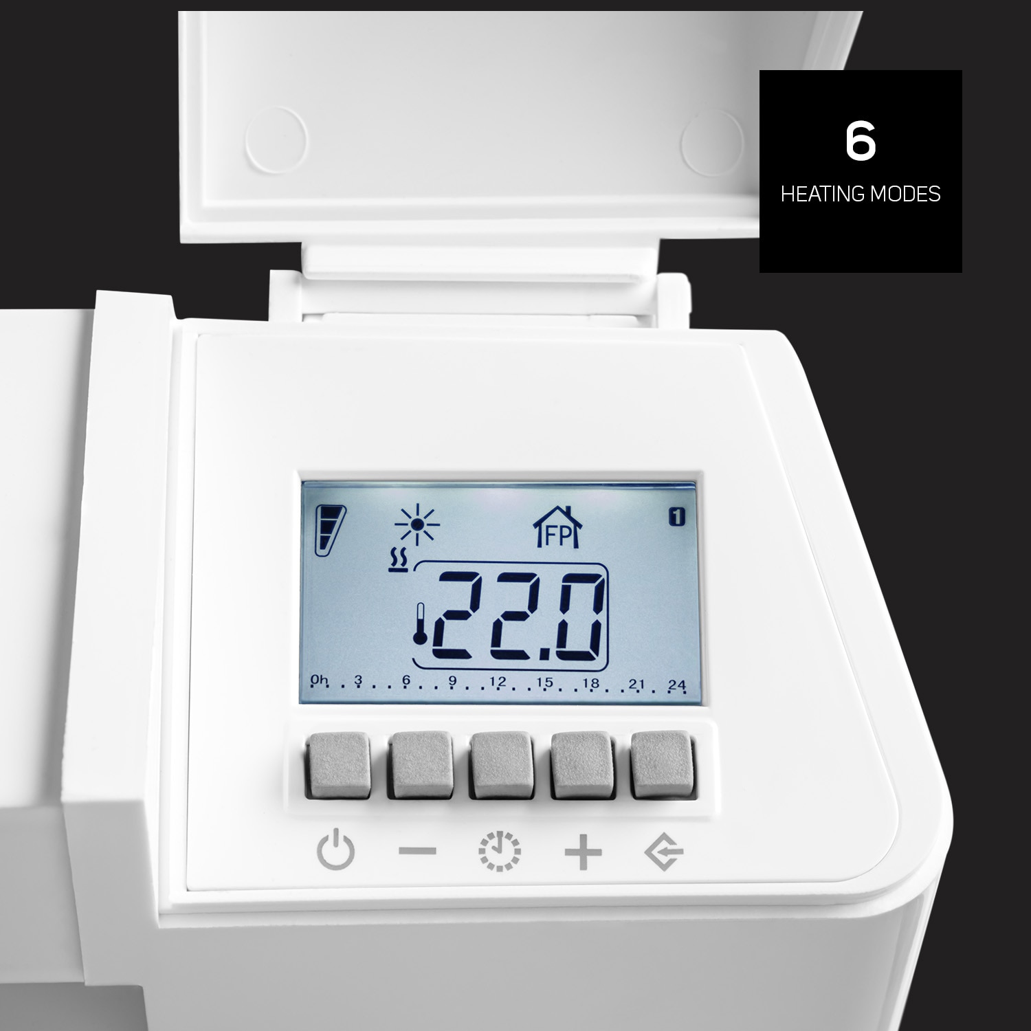Emissor térmico Taurus Paradiso Ceramic 1500W com Real Cerami Stone Technology Branco-3
