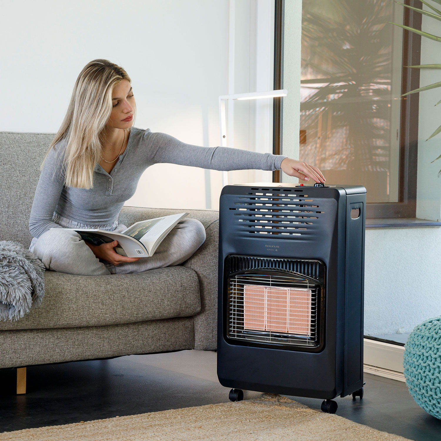 Estufa a Gás Taurus Tropicano Gas Compact Preto-5