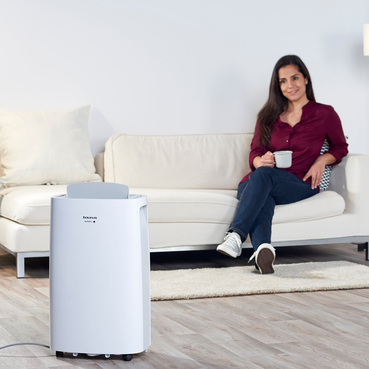 Desumidificador Taurus Pleasant Unique 22L/24H com Detector Automático de Nível Branco-5