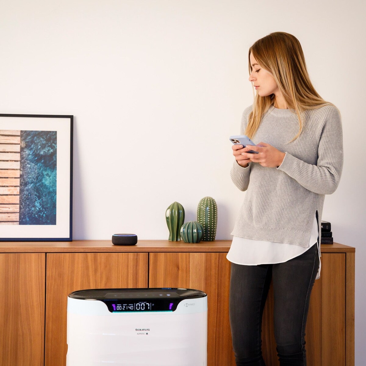 Purificador de Ar Taurus High Ultrassilencioso Landscapes Connect Pro com Wi-Fi Branco-4