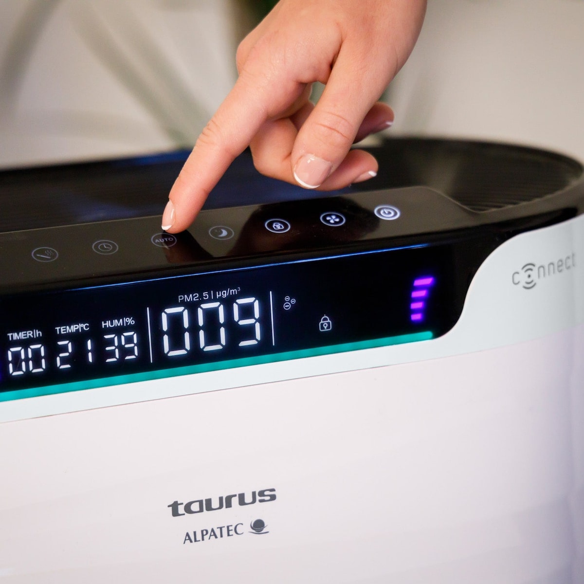 Purificador de Ar Taurus High Ultrassilencioso Landscapes Connect Pro com Wi-Fi Branco-6