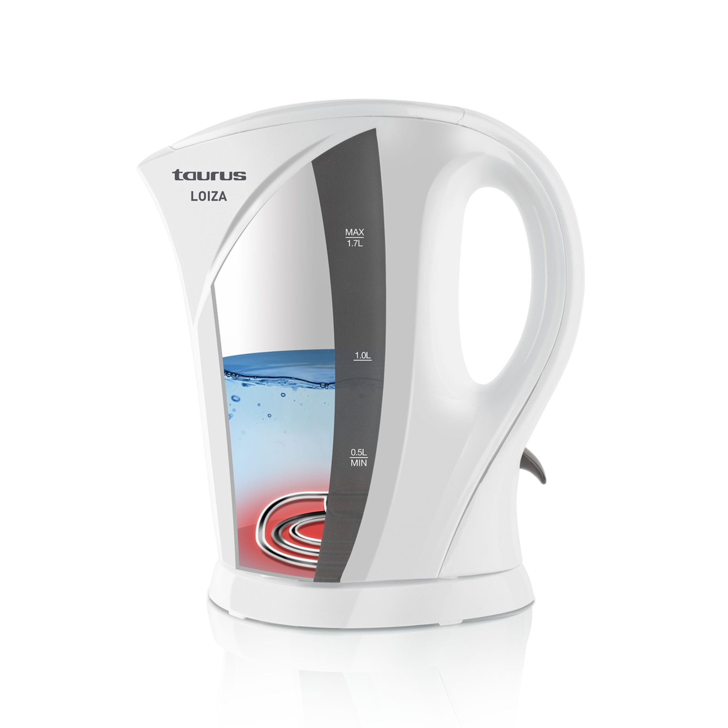 Jarro Elétrico Taurus Loiza de 1,7 litros Branco-3