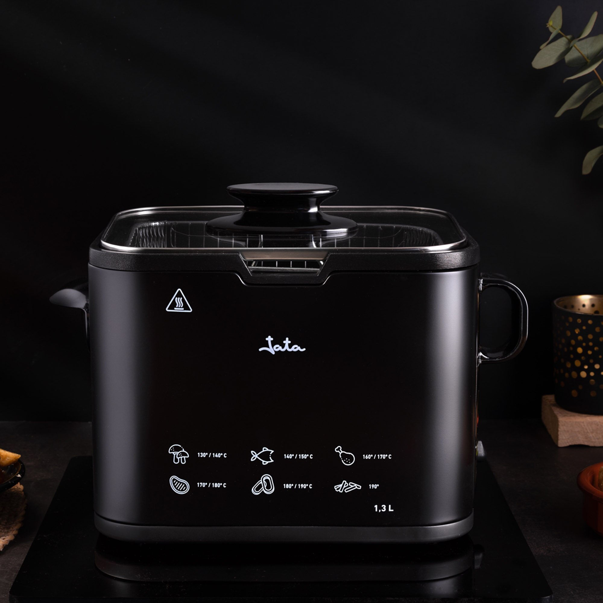Fritadeira Jata FR5600 de 13 L 1000 W Fácil Limpeza Preto-3