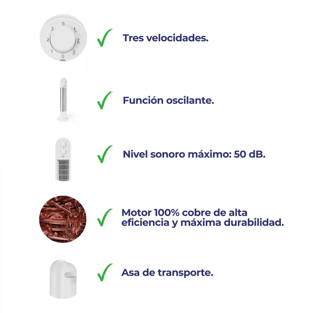Ventilador em Torre Jata JVVT3043 com 3 Velocidades e Temporizador Branco-5