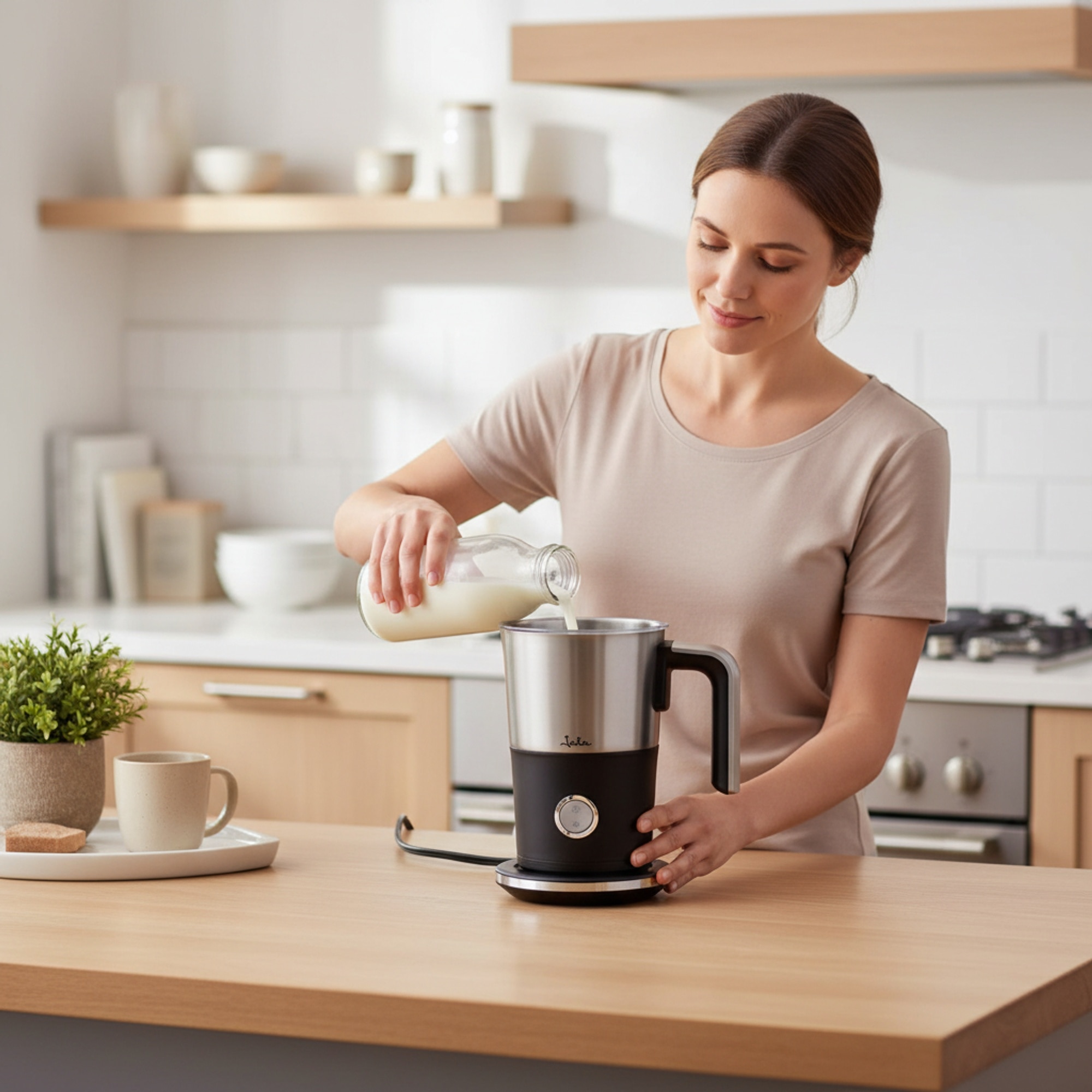Aquecedor e espumador de leite Jata JECL1900 de 550 W Preto-2