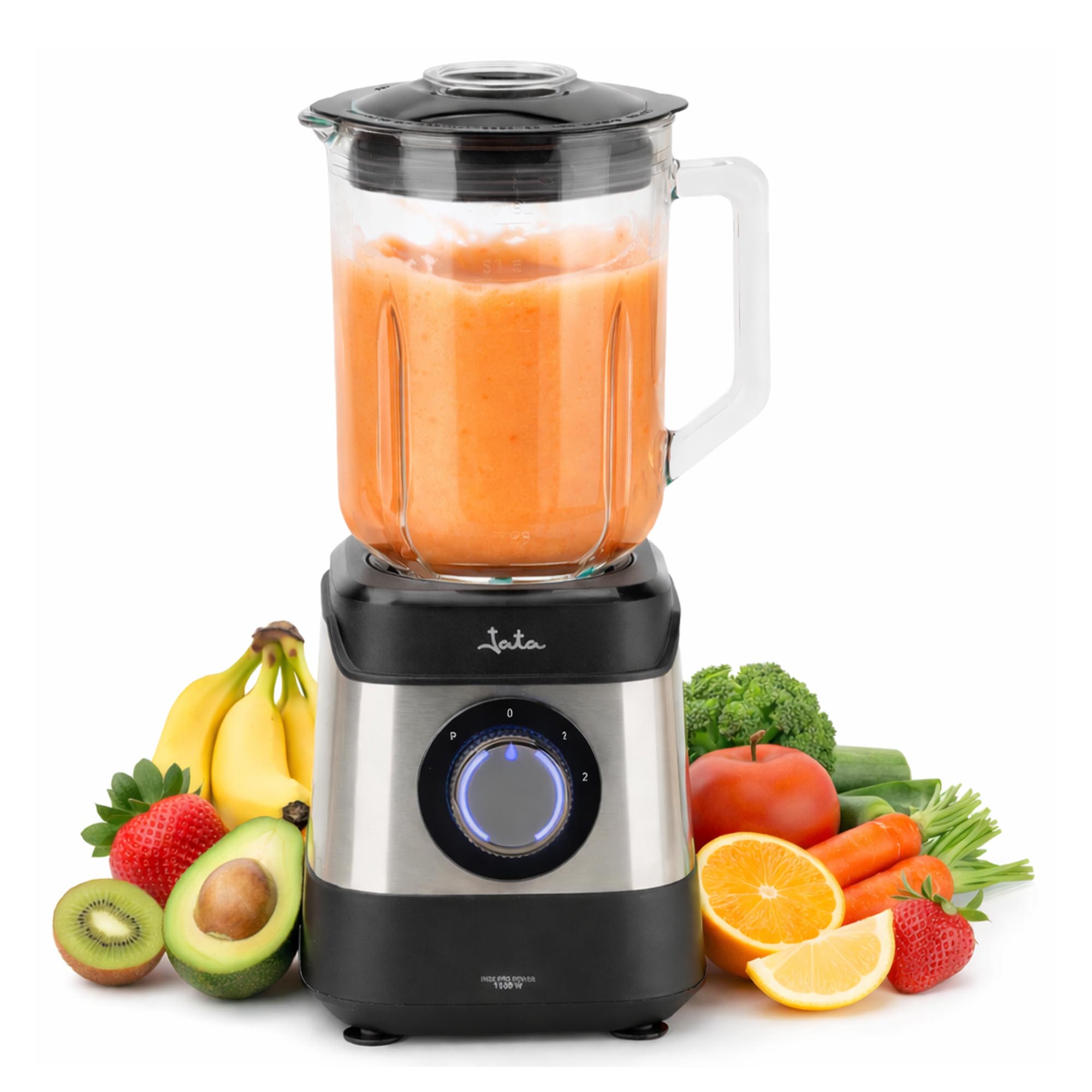 Liquidificadora Jata JEBT3855 de 1500 W com 2 velocidades + função pulse Cinzento-1