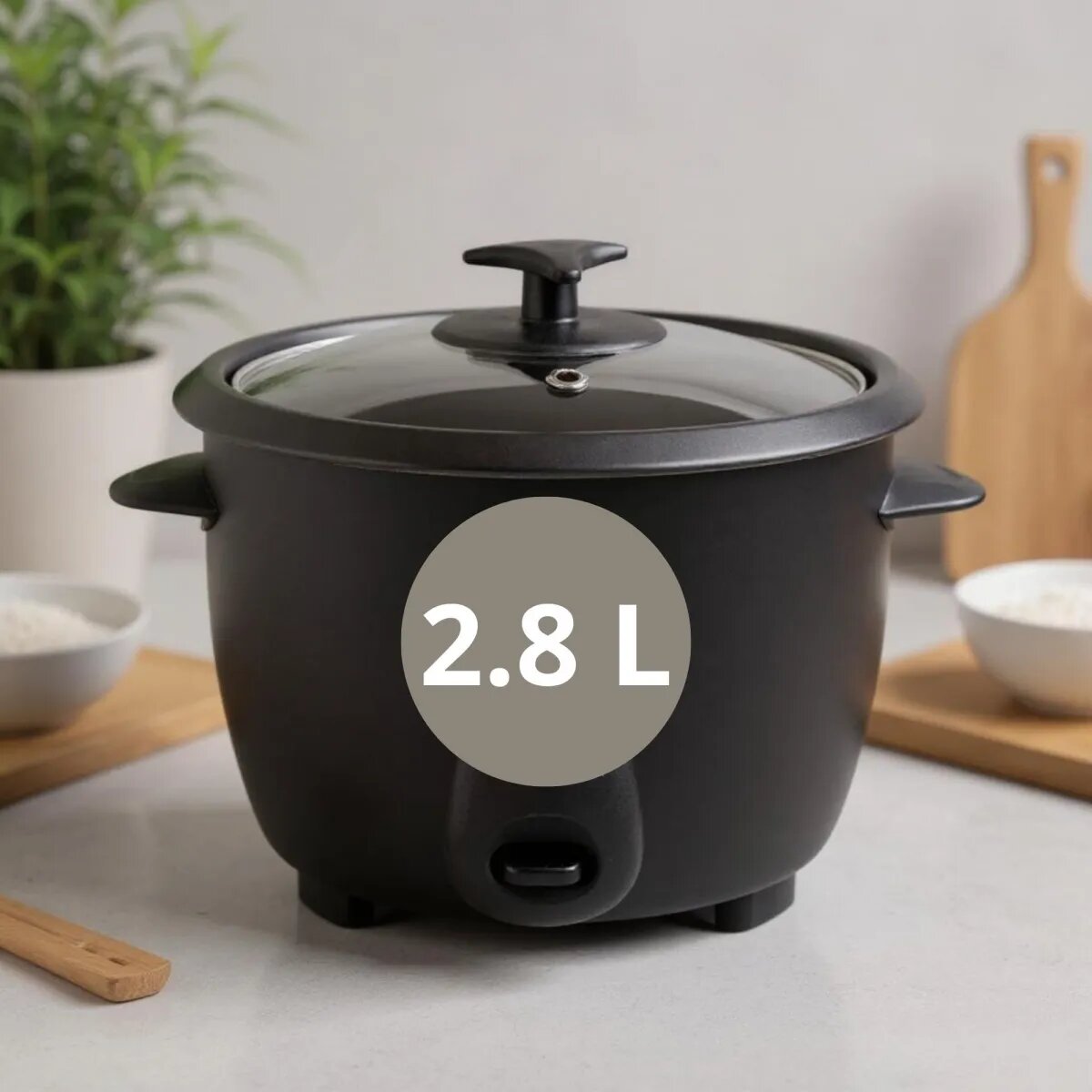 Arrozeira Elétrica Jata JEAR2528 com Função de Cozedura e Manutenção do Calor 2,8 L Preto-3