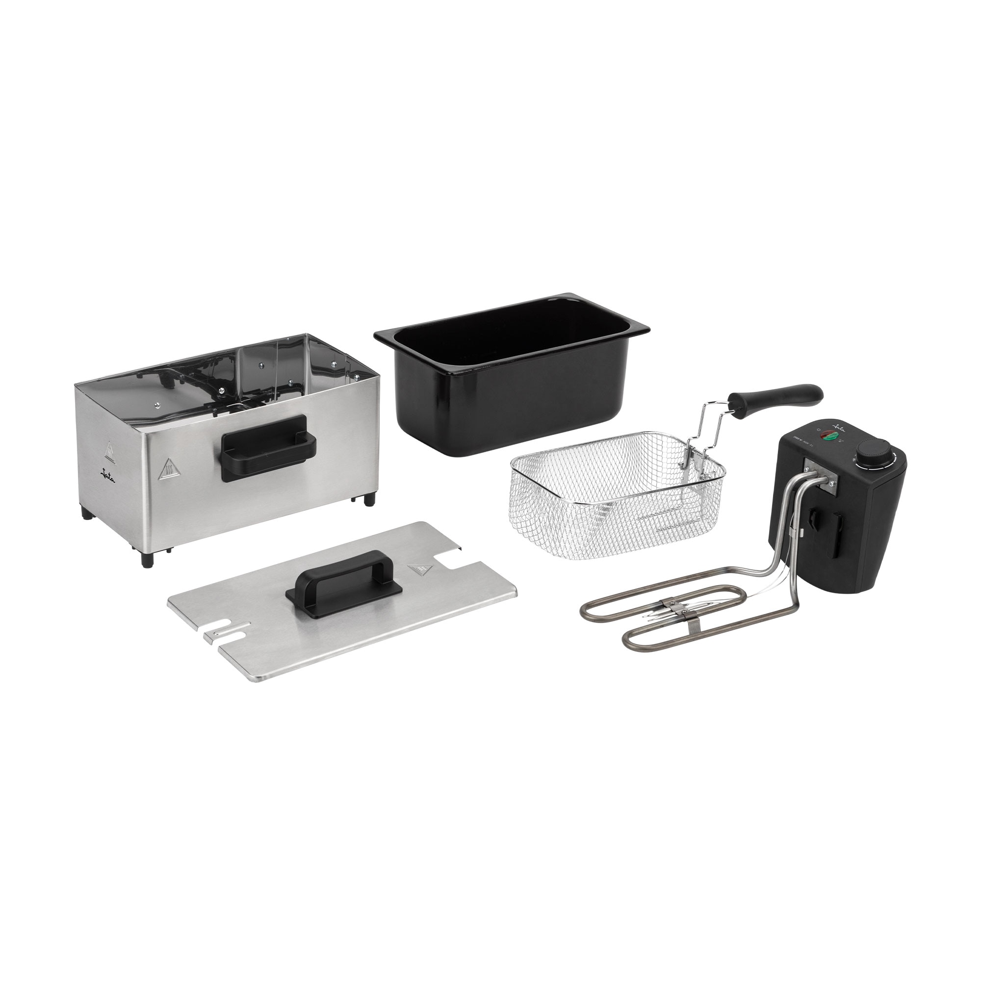 Fritadeira de óleo Jata JEFR1678 de 3 litros e 2000 W Cinzento-4