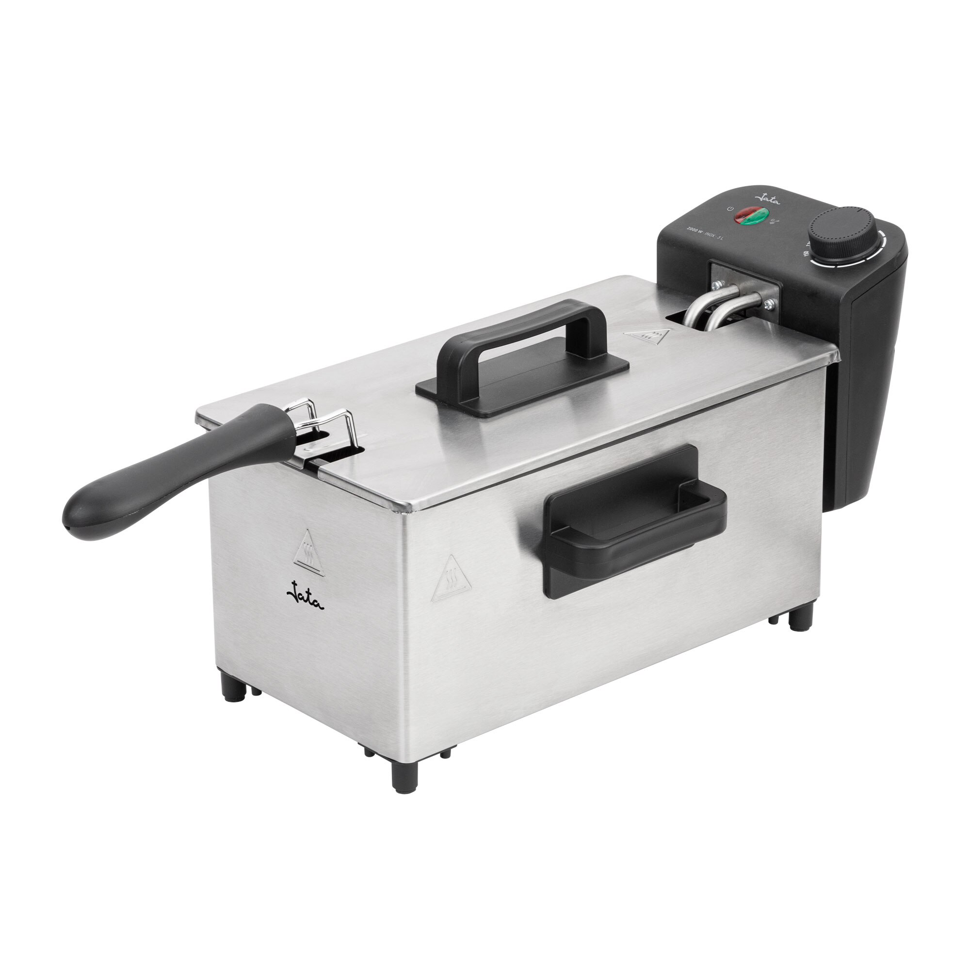 Fritadeira de óleo Jata JEFR1678 de 3 litros e 2000 W Cinzento-6