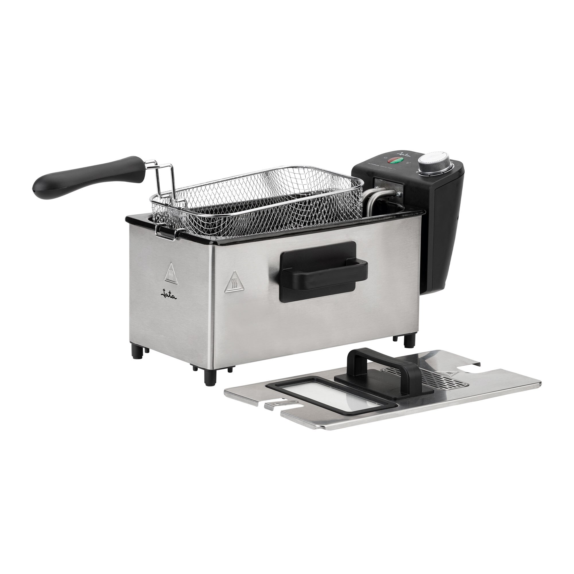 Fritadeira de óleo Jata JEFR1680 de 3 litros e 2000 W Cinzento-6