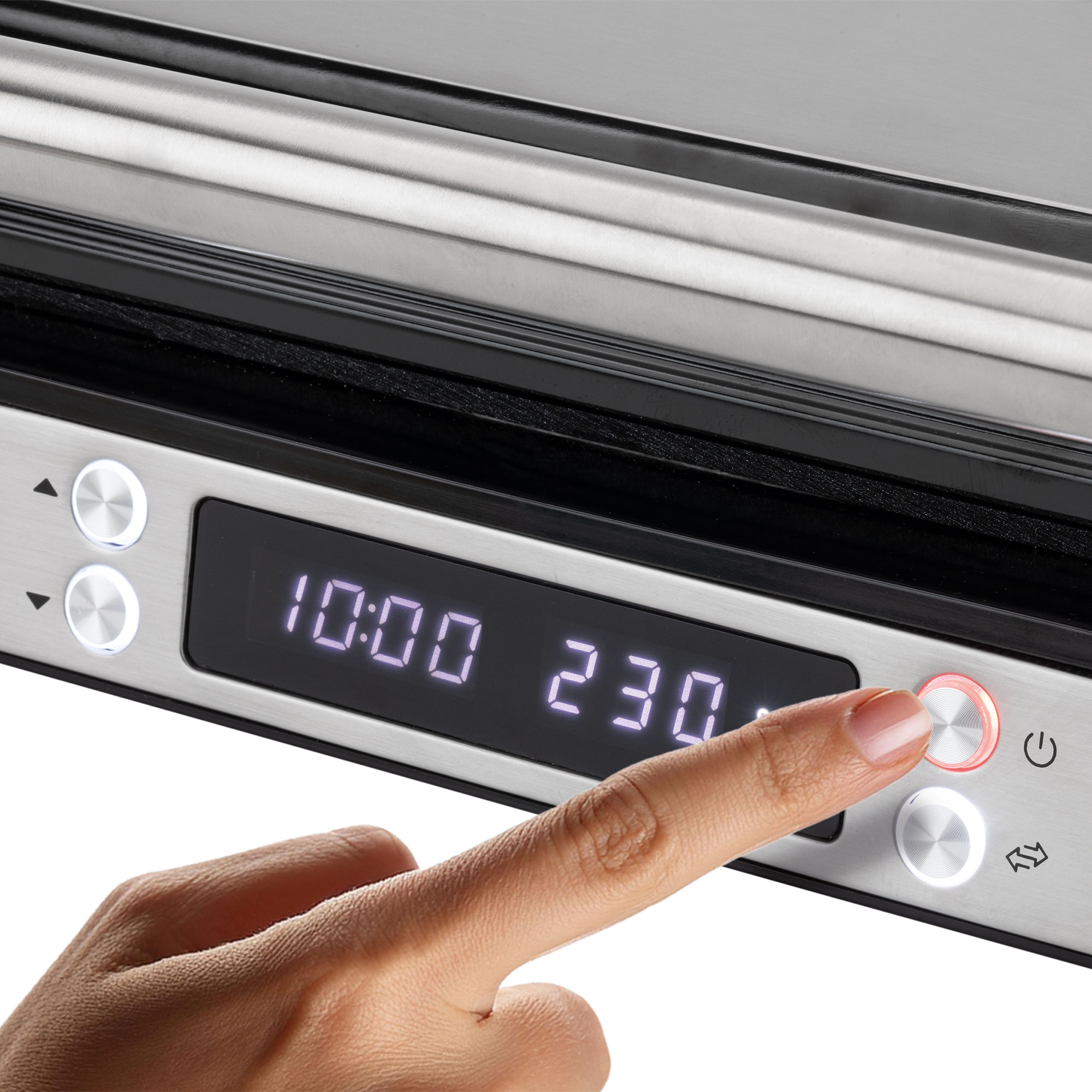 Grelhador Jata JEGR1529 com placas mistas e abertura a 180º, 2000 W Cinzento-4